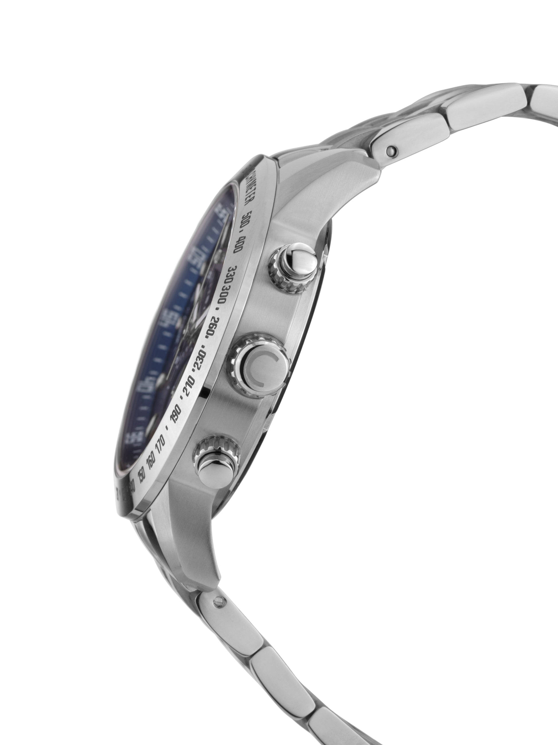 Automatic watches — Theseus — Chrono Diamond — Stahl Blau