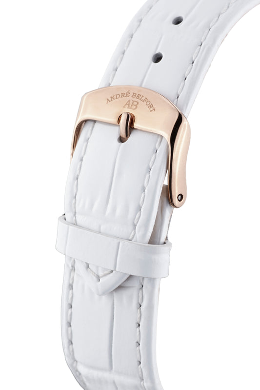 bracelet watches — leather band Intemporelle — Band — white rosegold