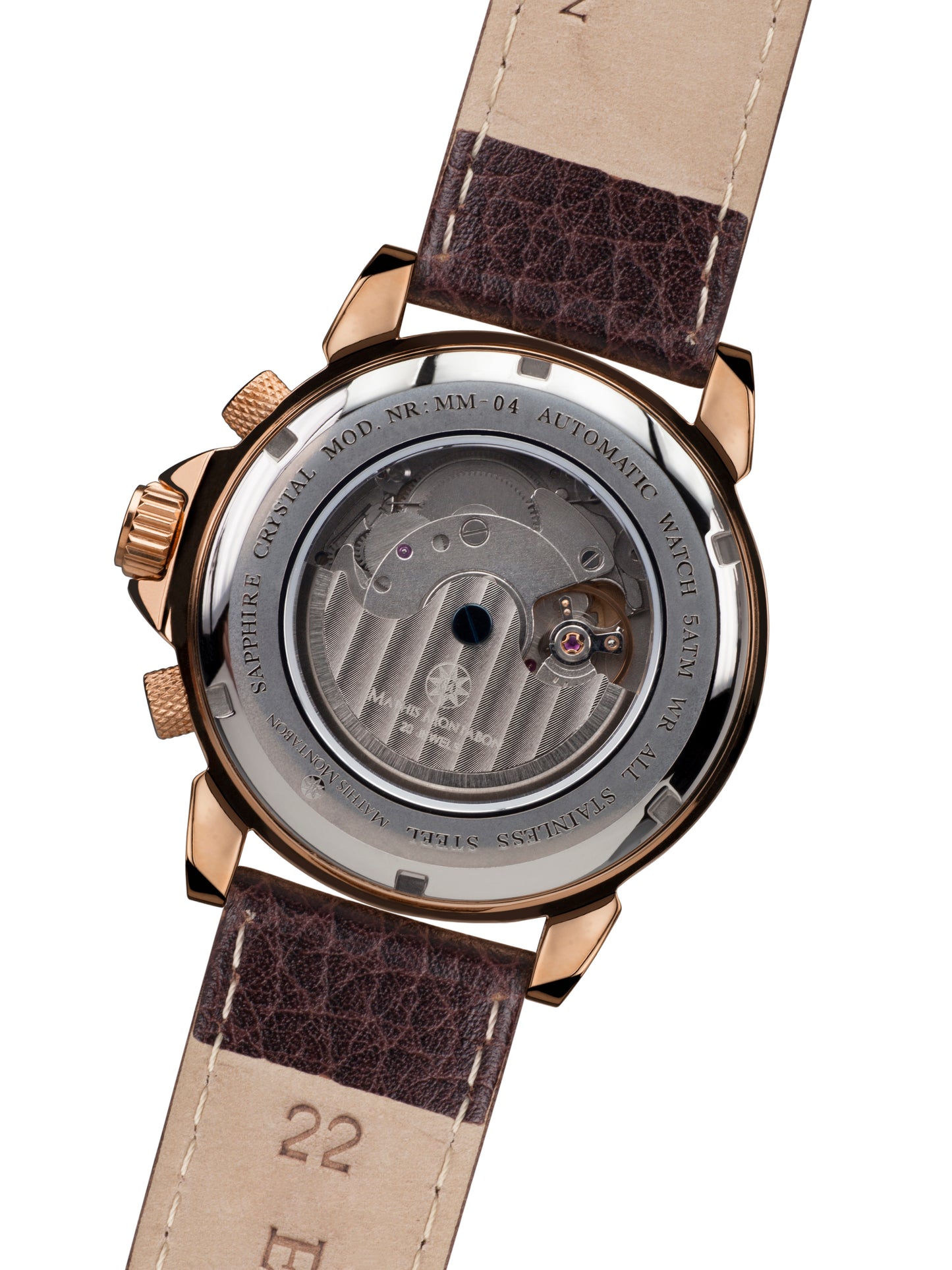 Automatic watches — Classique Moderne — Mathis Montabon — rosegold silber Leder