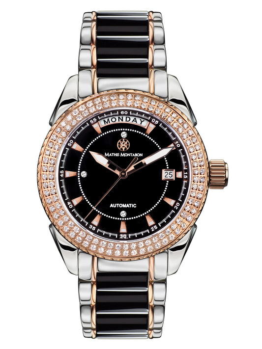 Automatic watches — La Magnifique — Mathis Montabon — rosegold schwarz Zirkonia II
