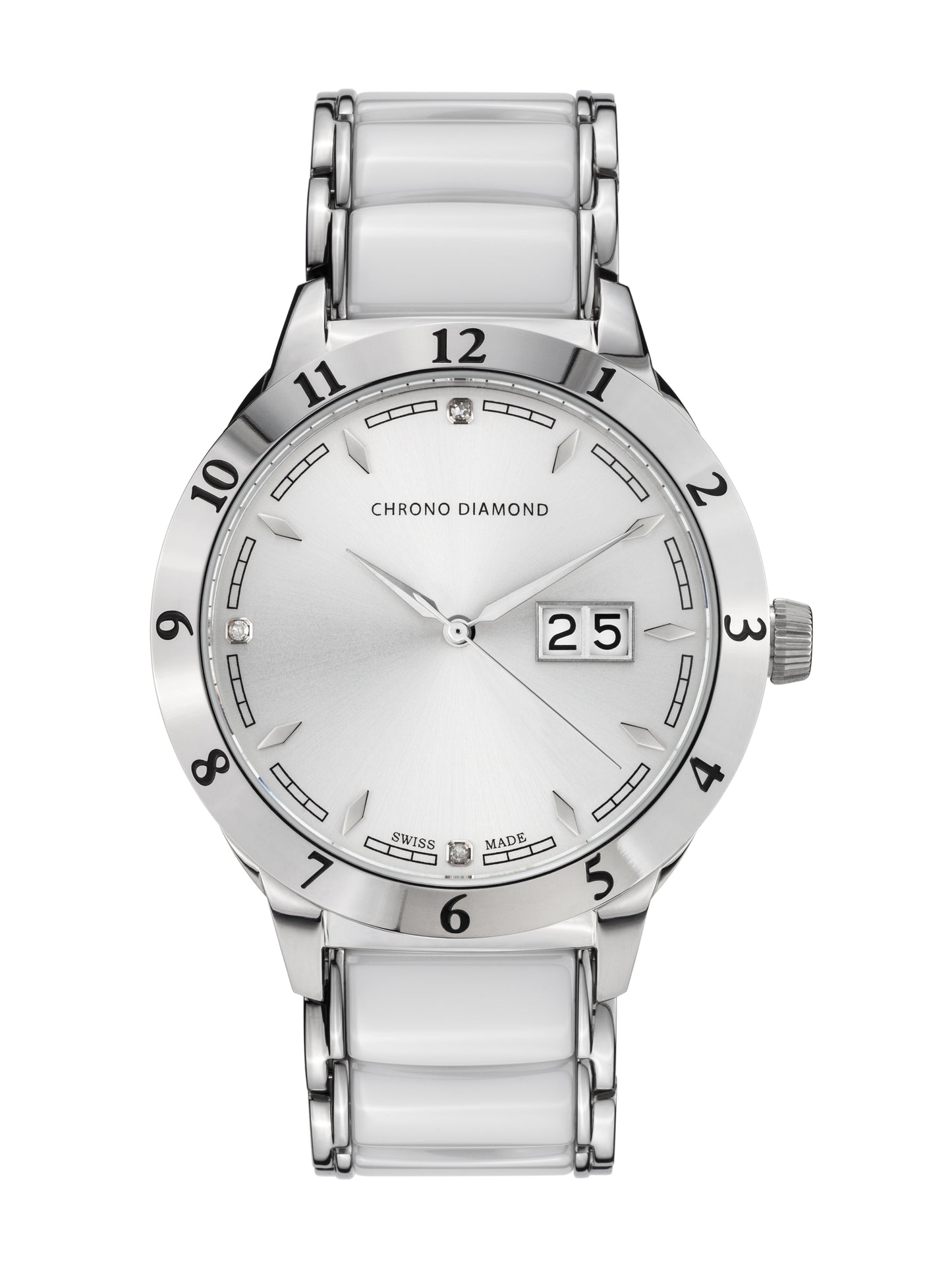 bracelet watches — ceramic band Thyrso — Band — white silver