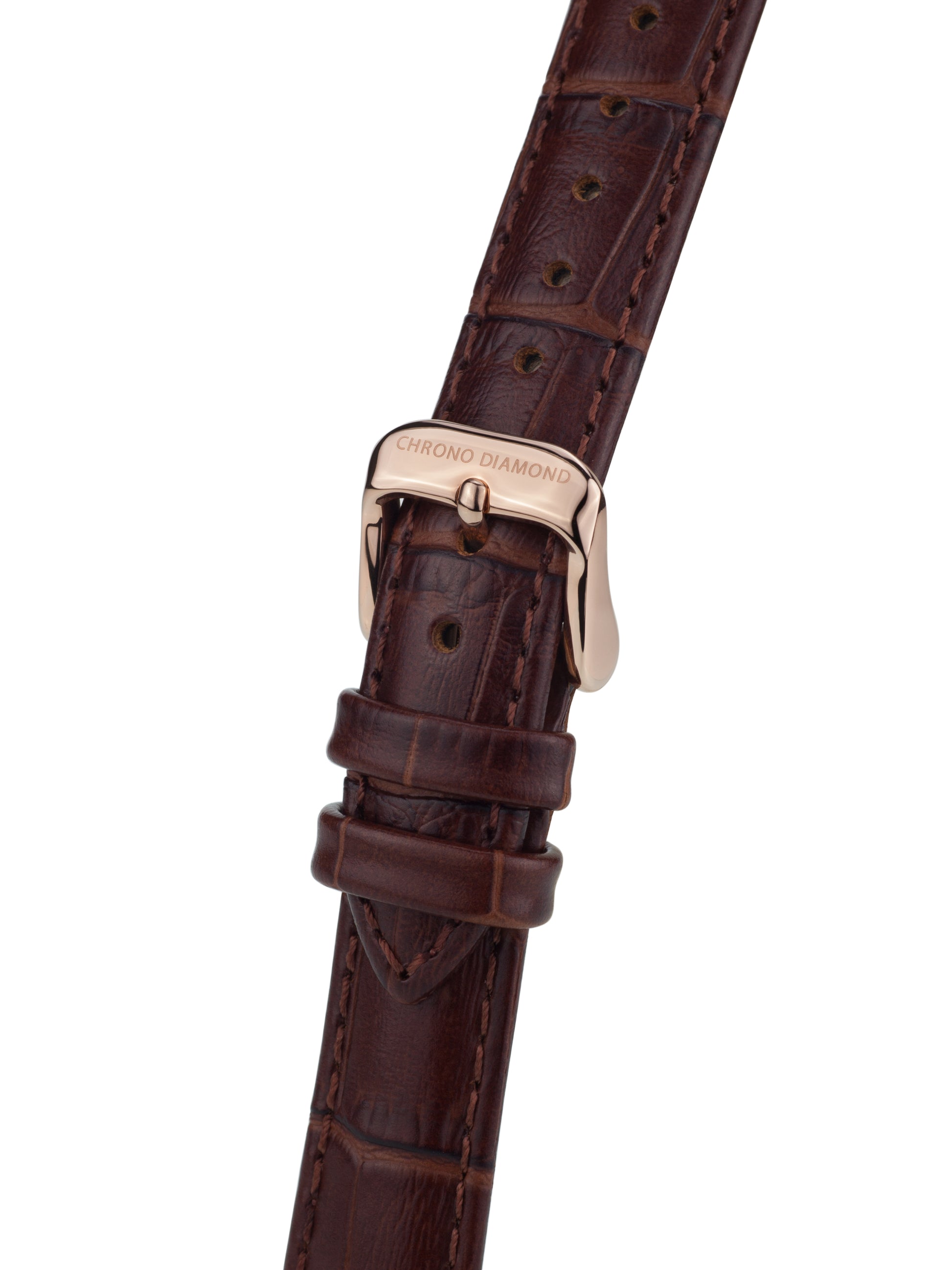 bracelet watches — leather band Nesta — Band — brown rosegold