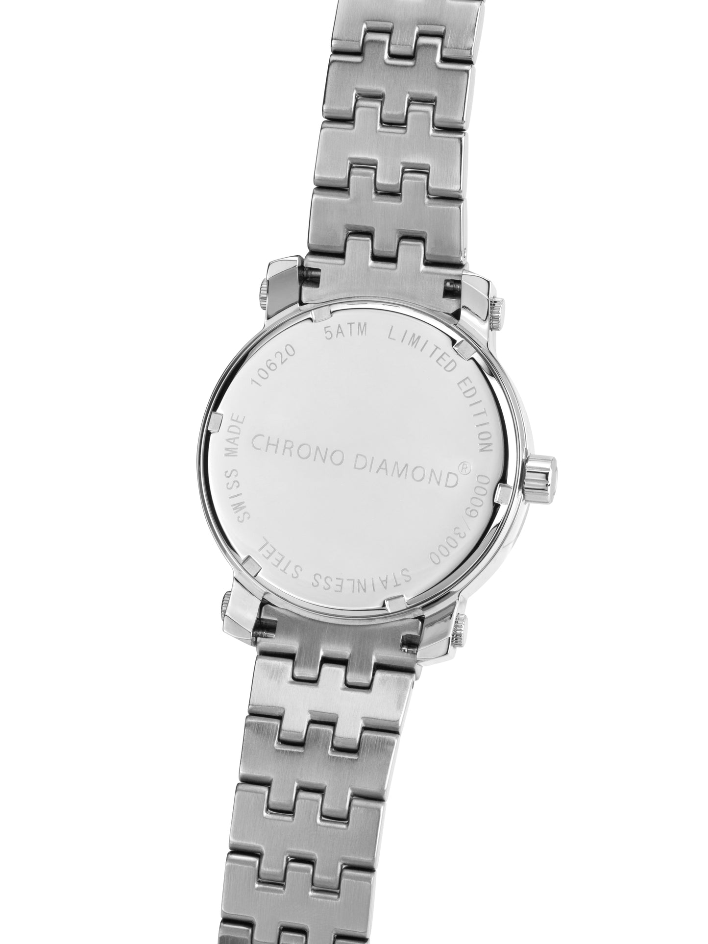 Automatic watches — Nestorius — Chrono Diamond — steel silver