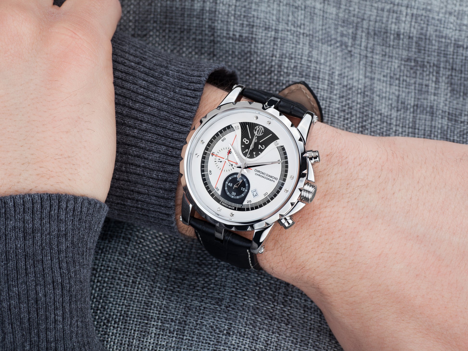 Automatic watches — Furia — Chrono Diamond — steel