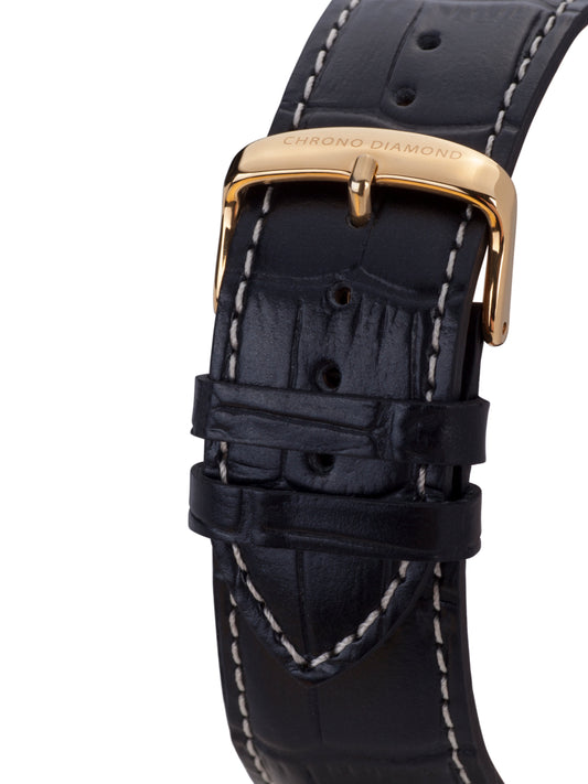 bracelet watches — leather band Furia — Band — black gold