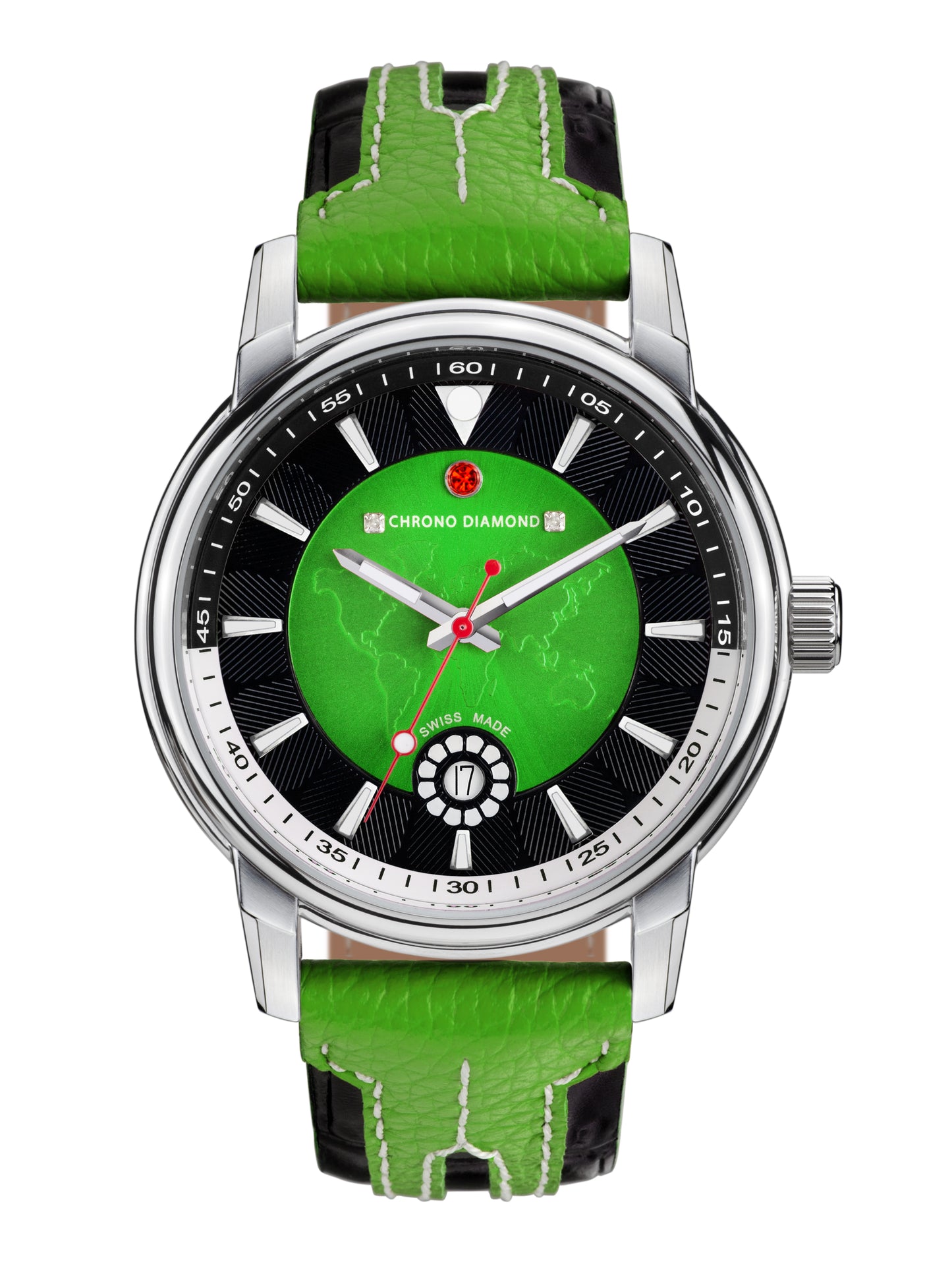 Automatic watches — Nereus — Chrono Diamond — green