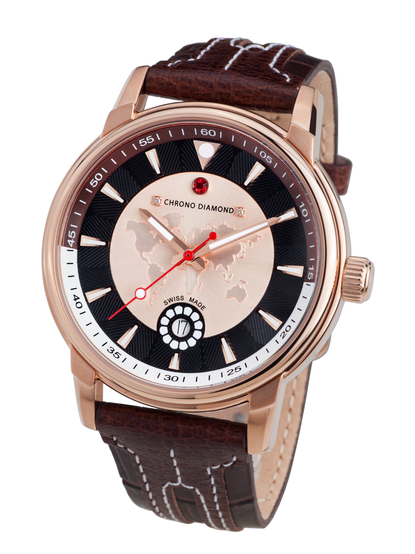 Automatic watches — Nereus — Chrono Diamond — rosegold IP