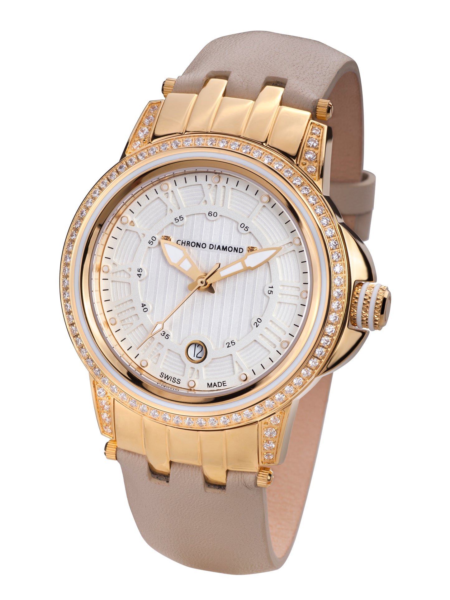 Automatic watches — Dionne — Chrono Diamond — gold IP
