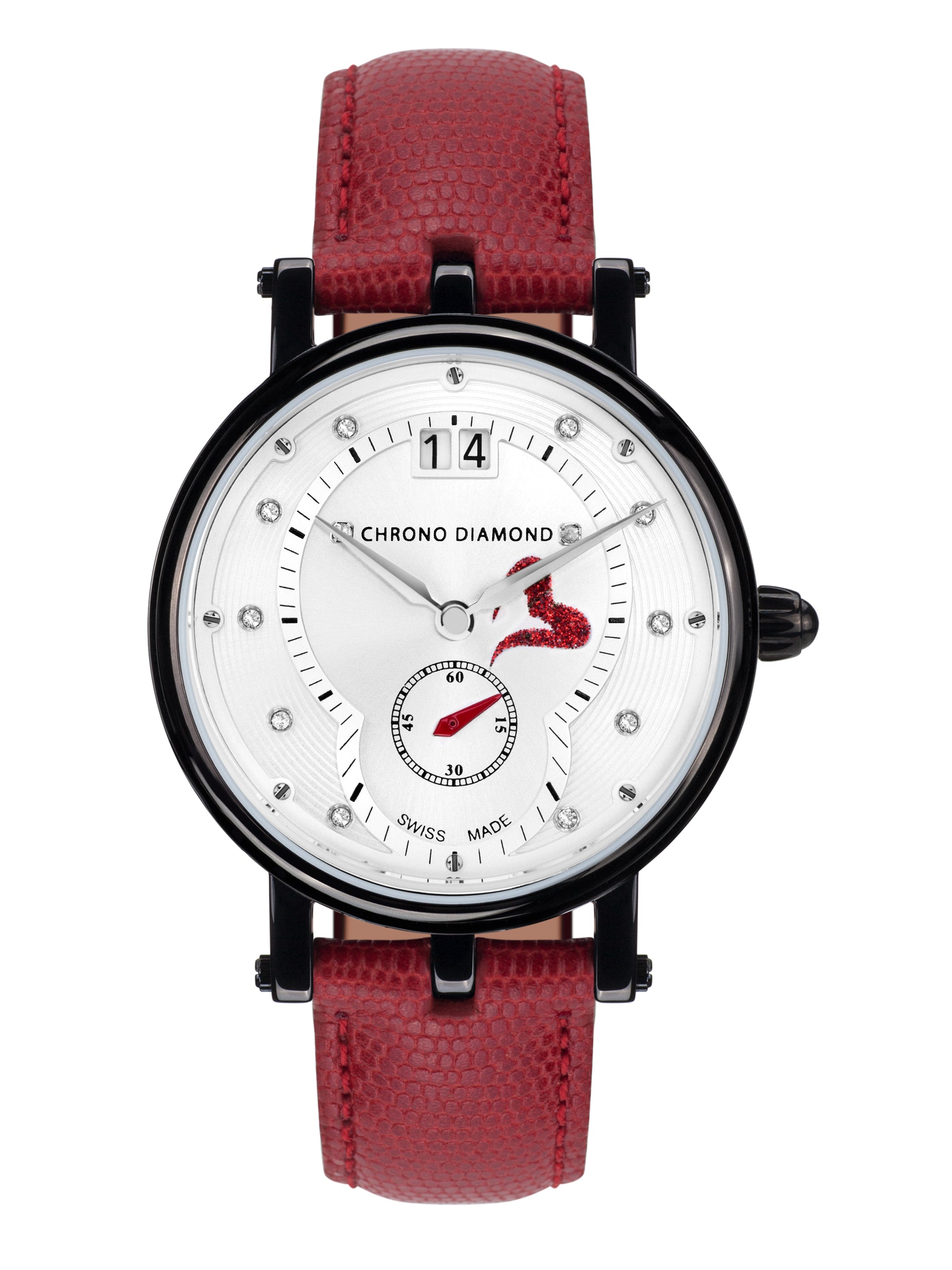 bracelet watches — leather band Ariadne — Band — red black
