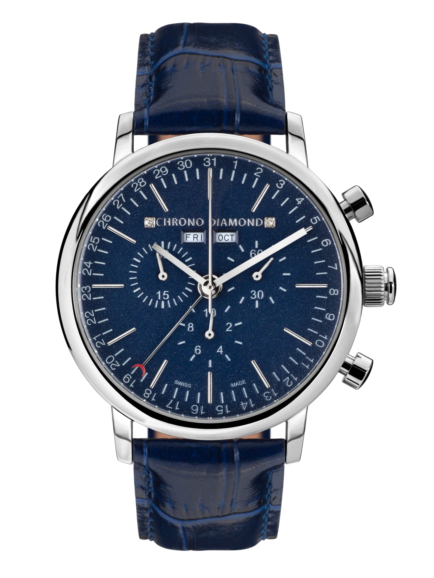 Automatic watches — Argos — Chrono Diamond — steel blue
