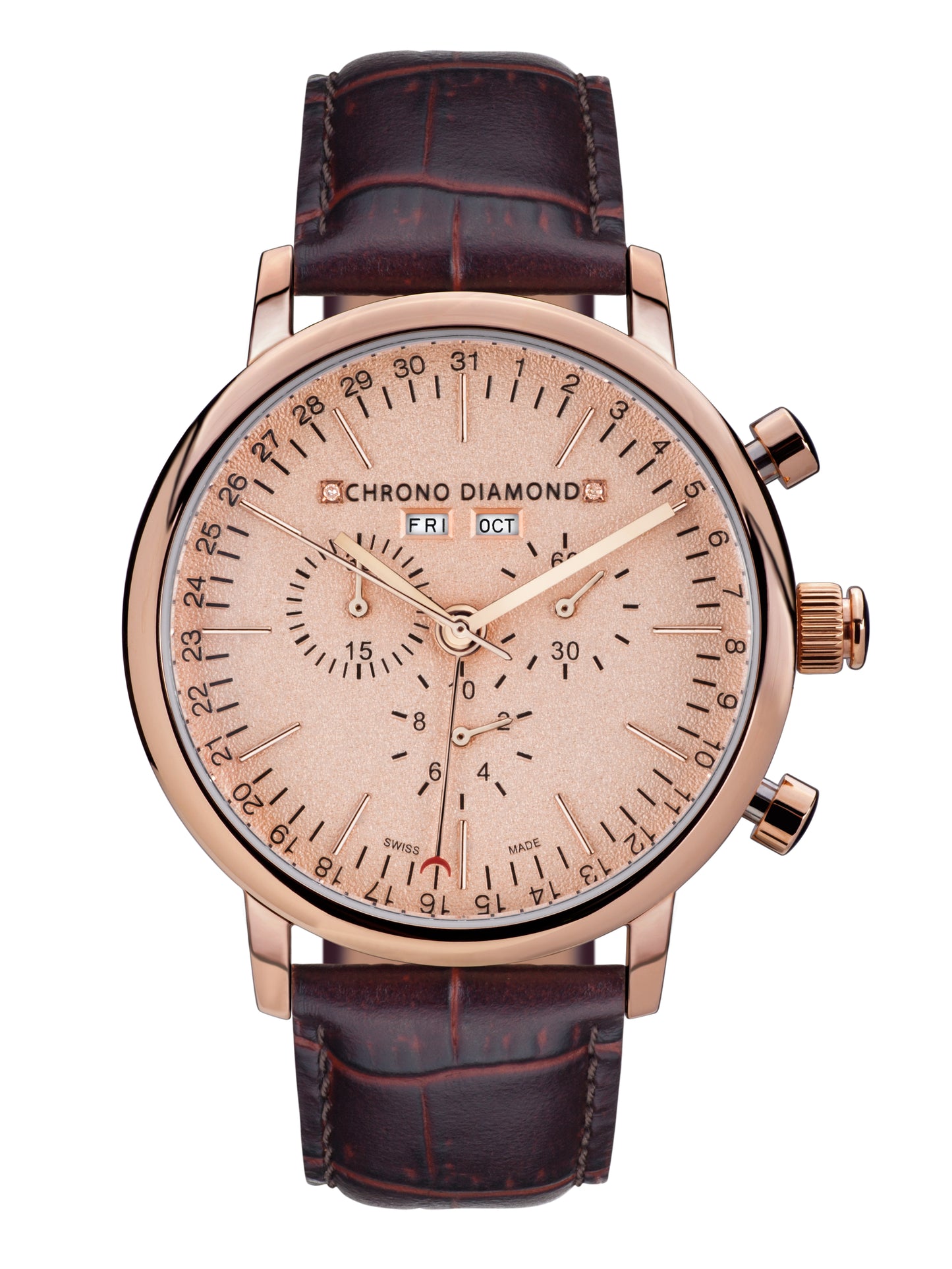 Automatic watches — Argos — Chrono Diamond — rosegold IP rose