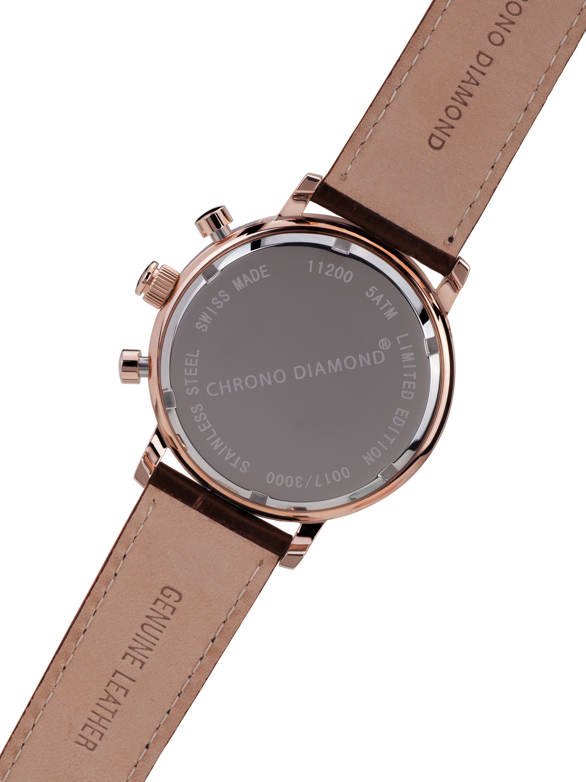 Automatic watches — Argos — Chrono Diamond — rosegold IP silver