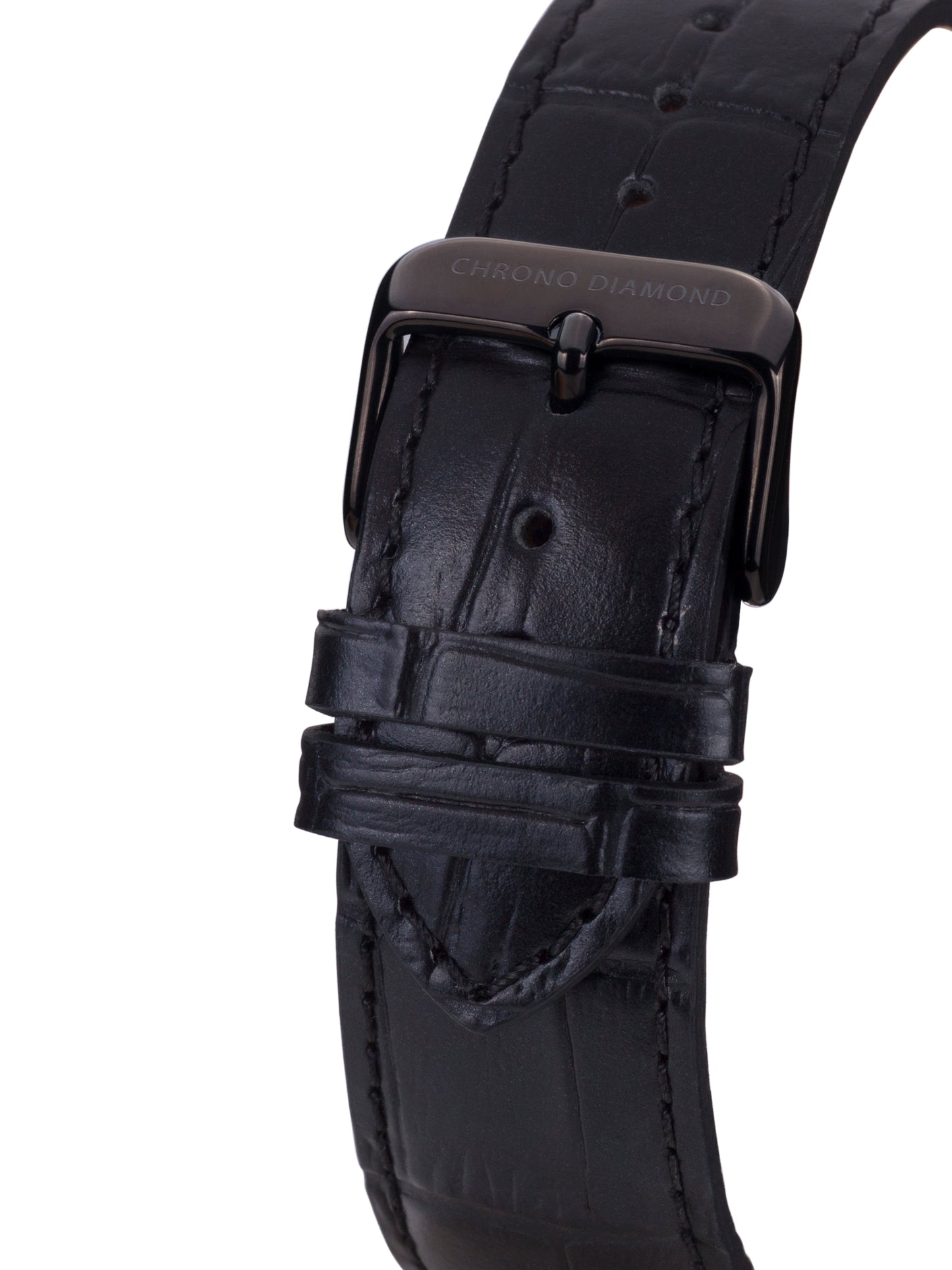 bracelet watches — leather band Argos — Band — black black