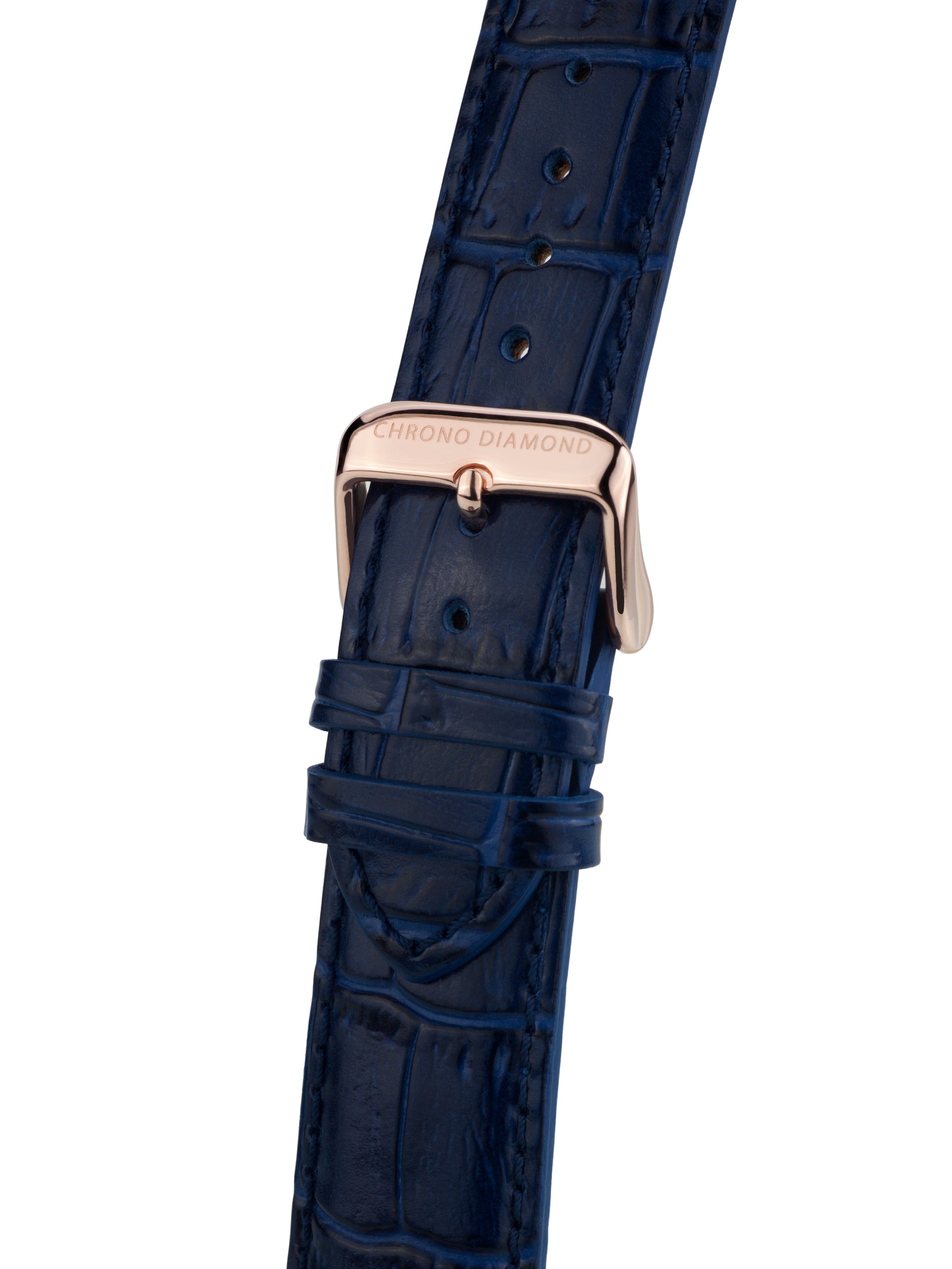bracelet watches — leather band Argos — Band — blue rosegold