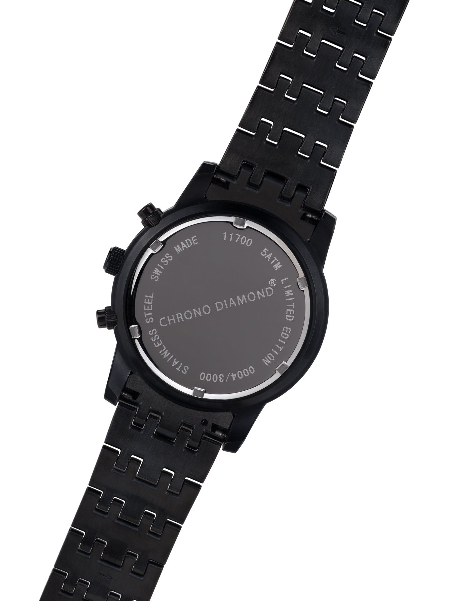 Automatic watches — Achilles — Chrono Diamond — black IP