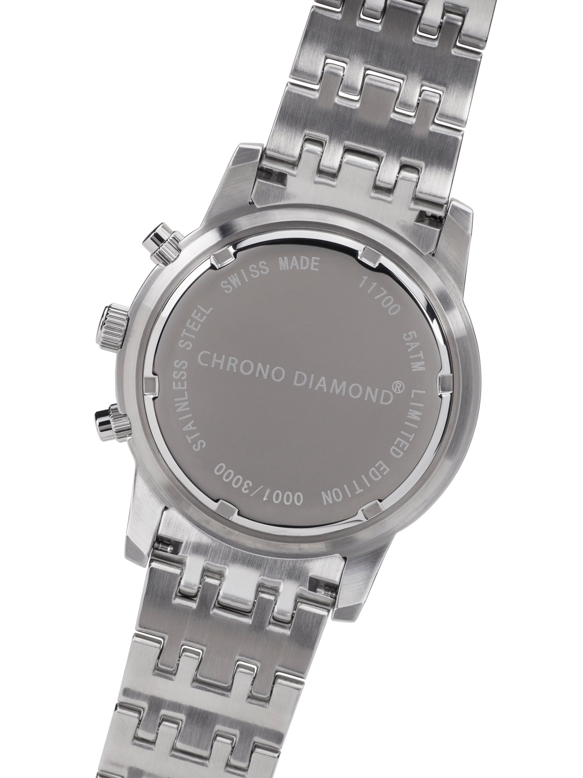 Automatic watches — Achilles — Chrono Diamond — steel black