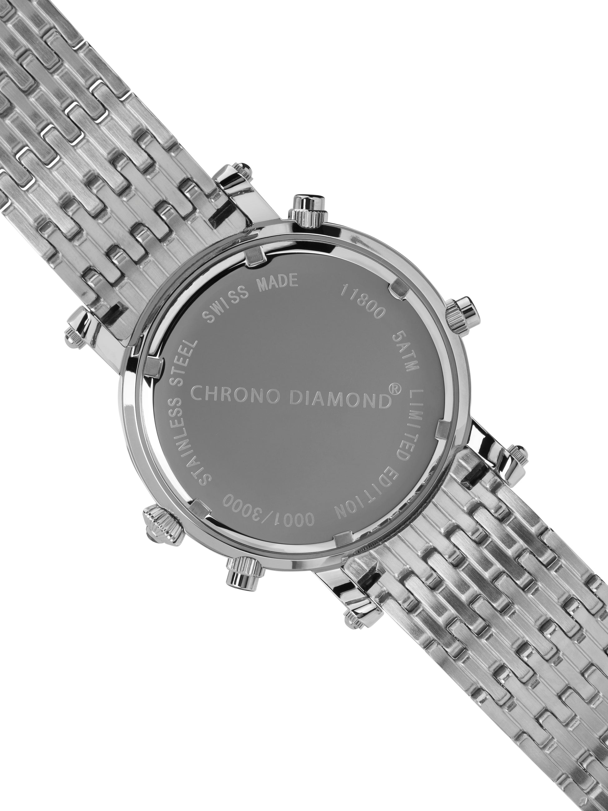 Automatic watches — Ikaro — Chrono Diamond — steel silver