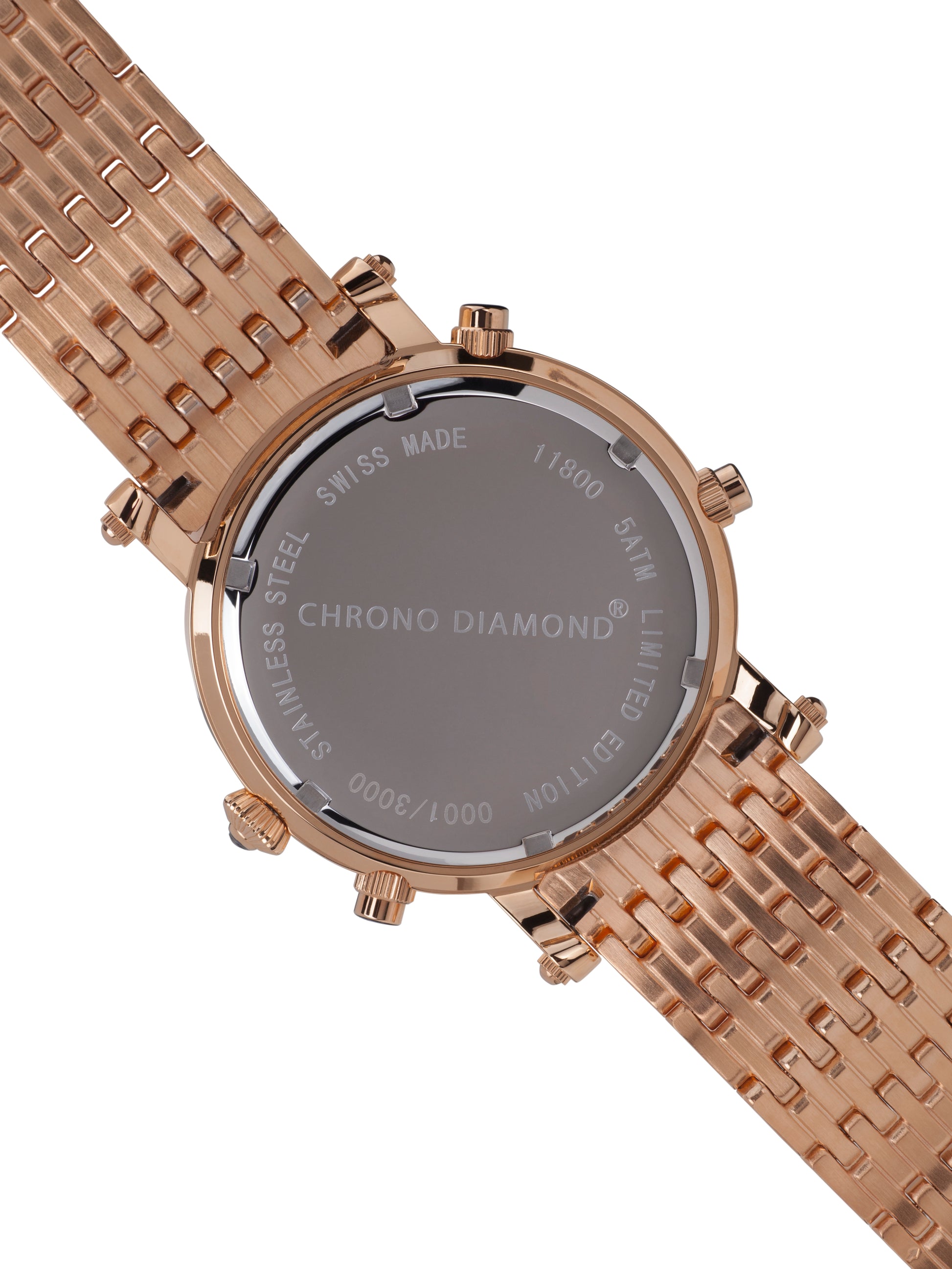 Automatic watches — Ikaro — Chrono Diamond — rosegold IP