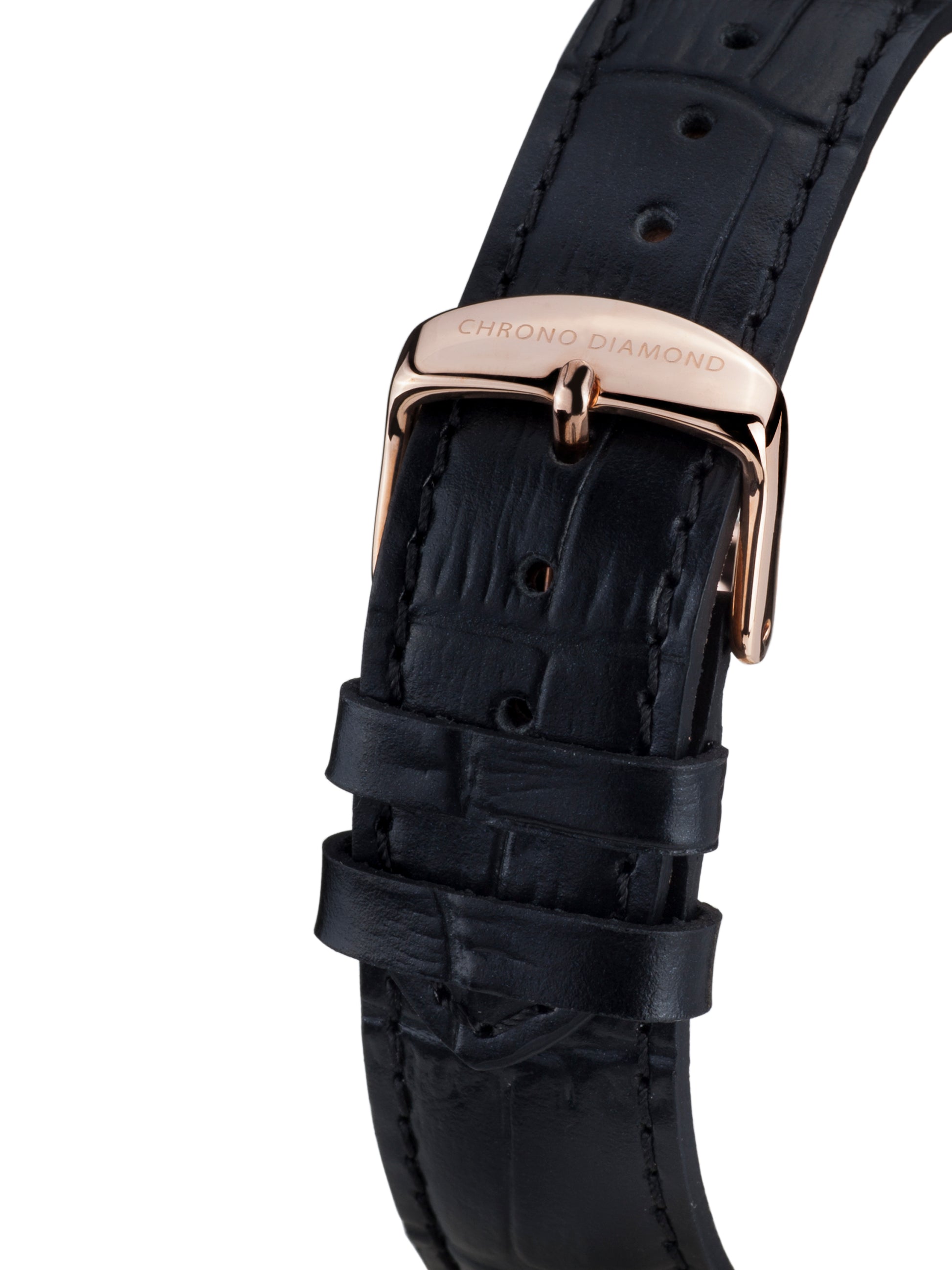 bracelet watches — leather band Feronia — Band — black rosegold
