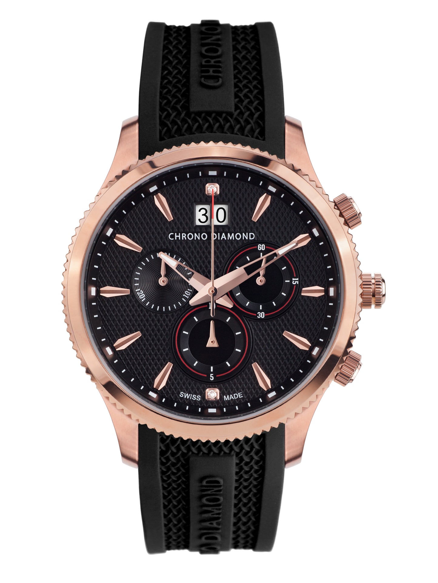 Automatic watches — Okeanos — Chrono Diamond — rosegold IP black