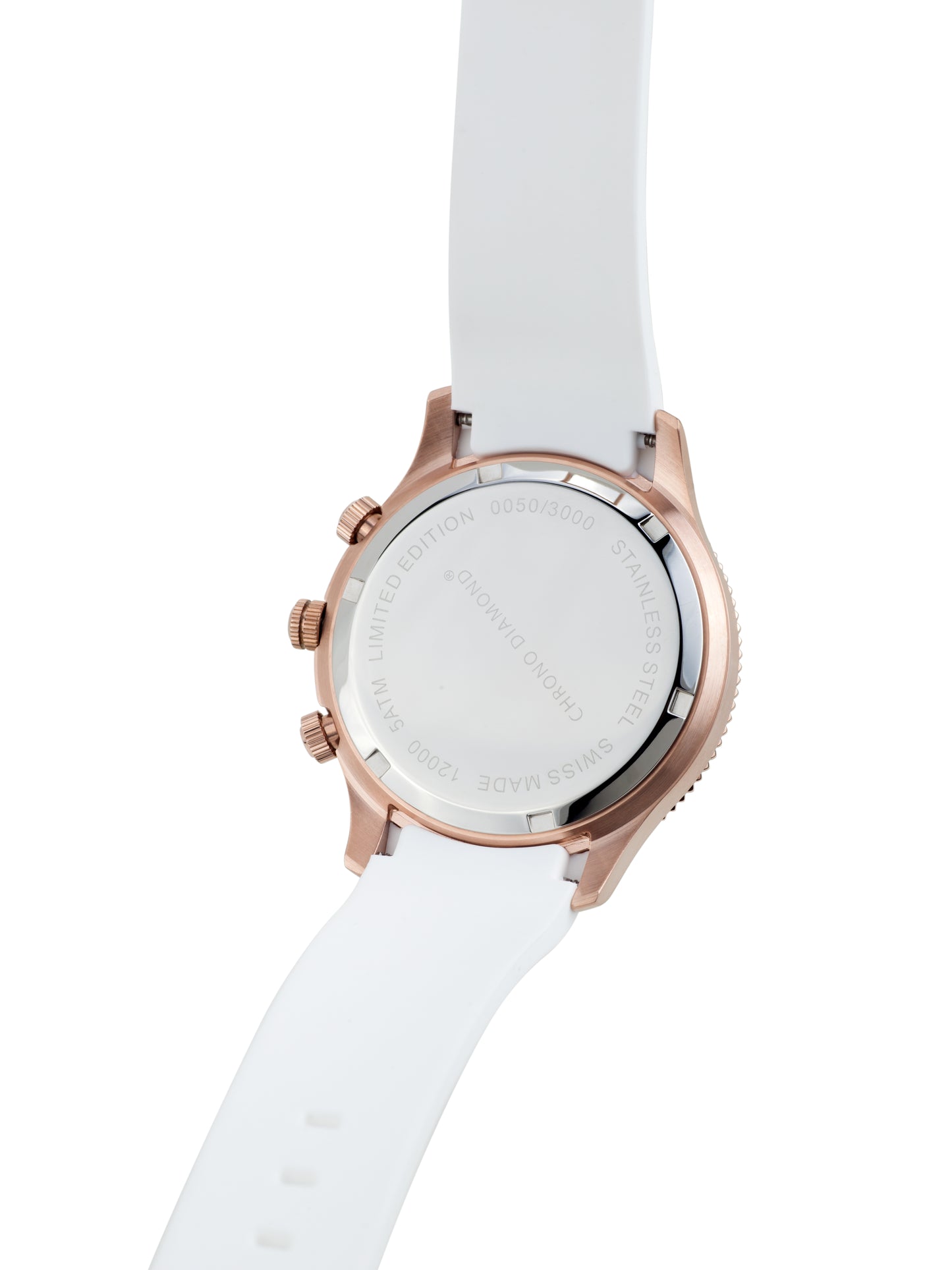 Automatic watches — Okeanos — Chrono Diamond — rosegold IP white