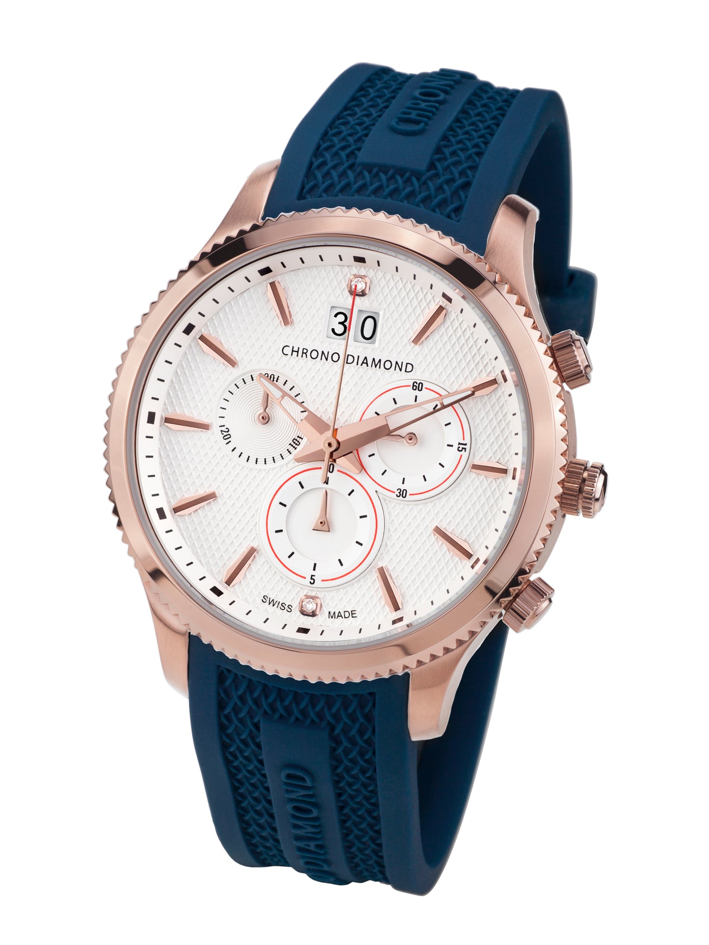 Automatic watches — Okeanos — Chrono Diamond — rosegold blue