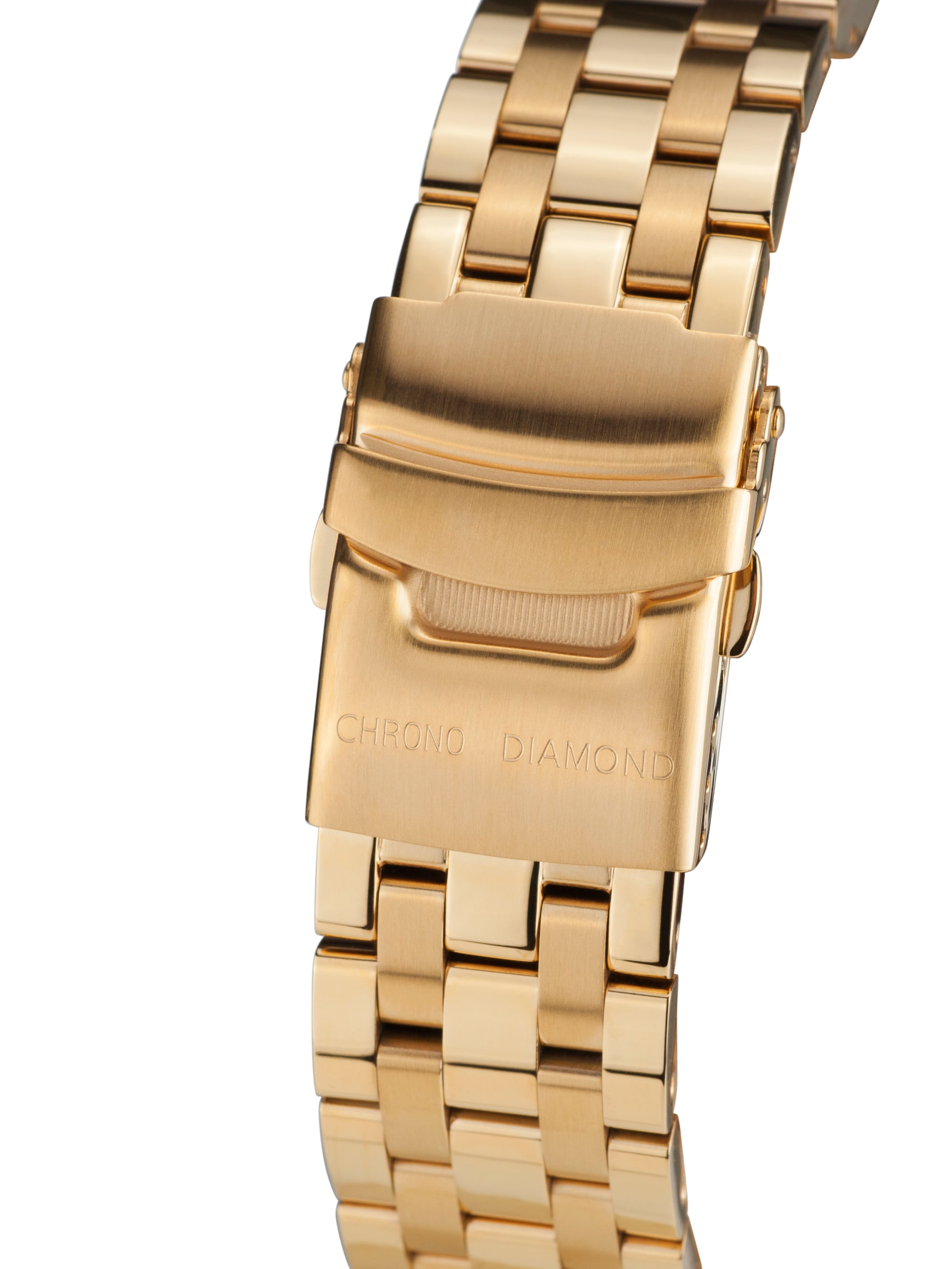 Automatic watches — Theseus — Chrono Diamond — Gold IP Blau