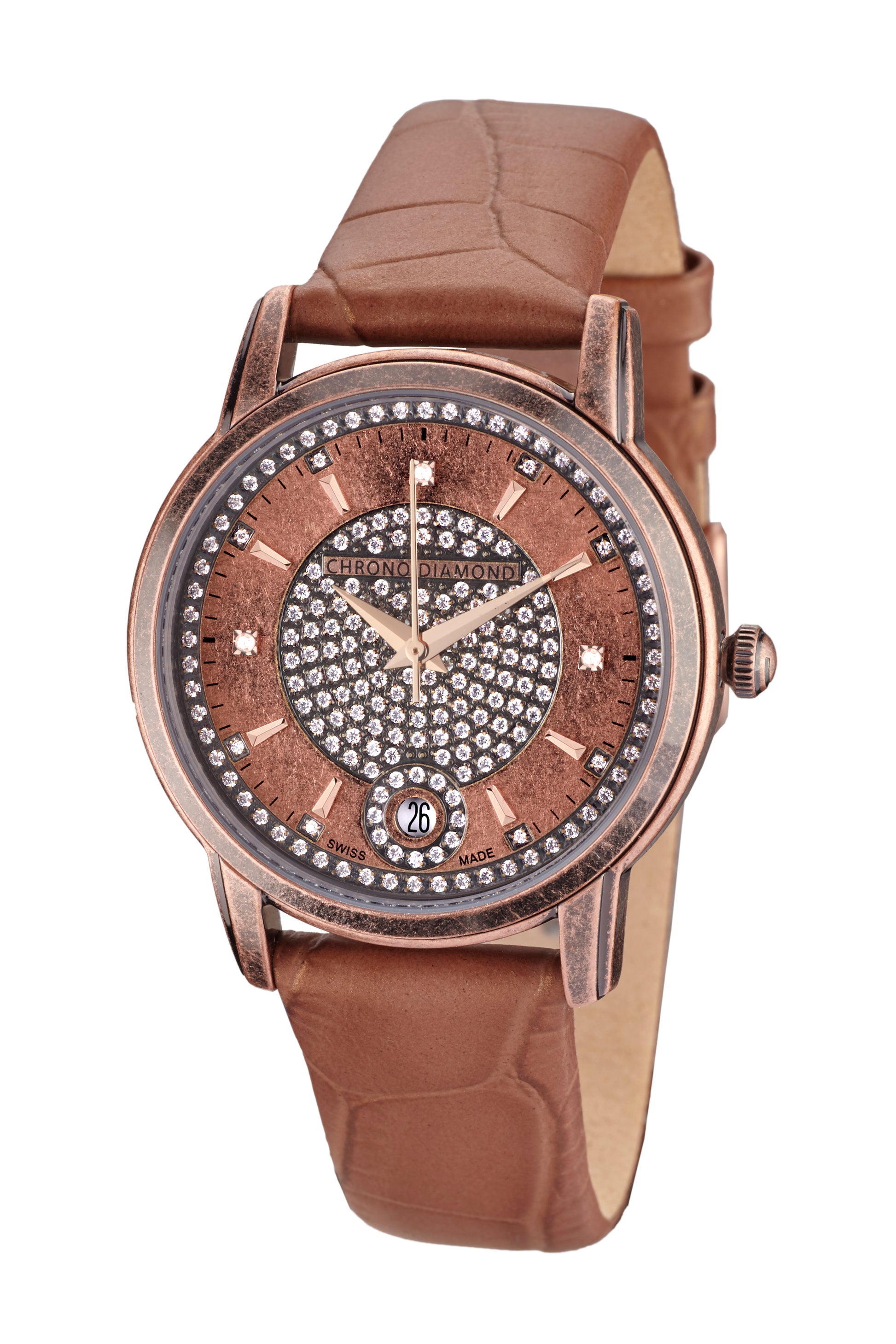 Automatic watches — Nymphe — Chrono Diamond — antique rosegold rose