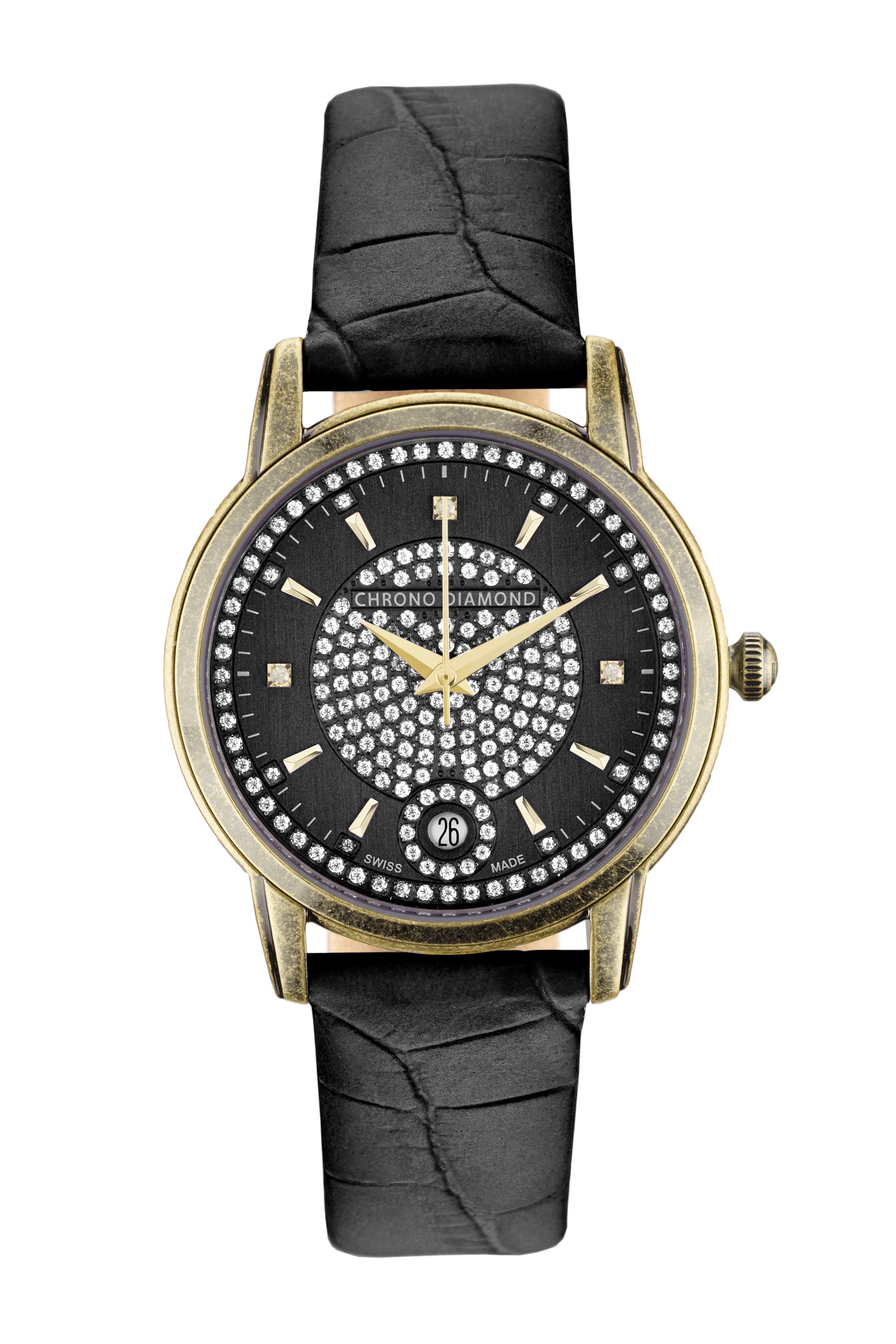 bracelet watches — leather band Nymphe — Band — black gold