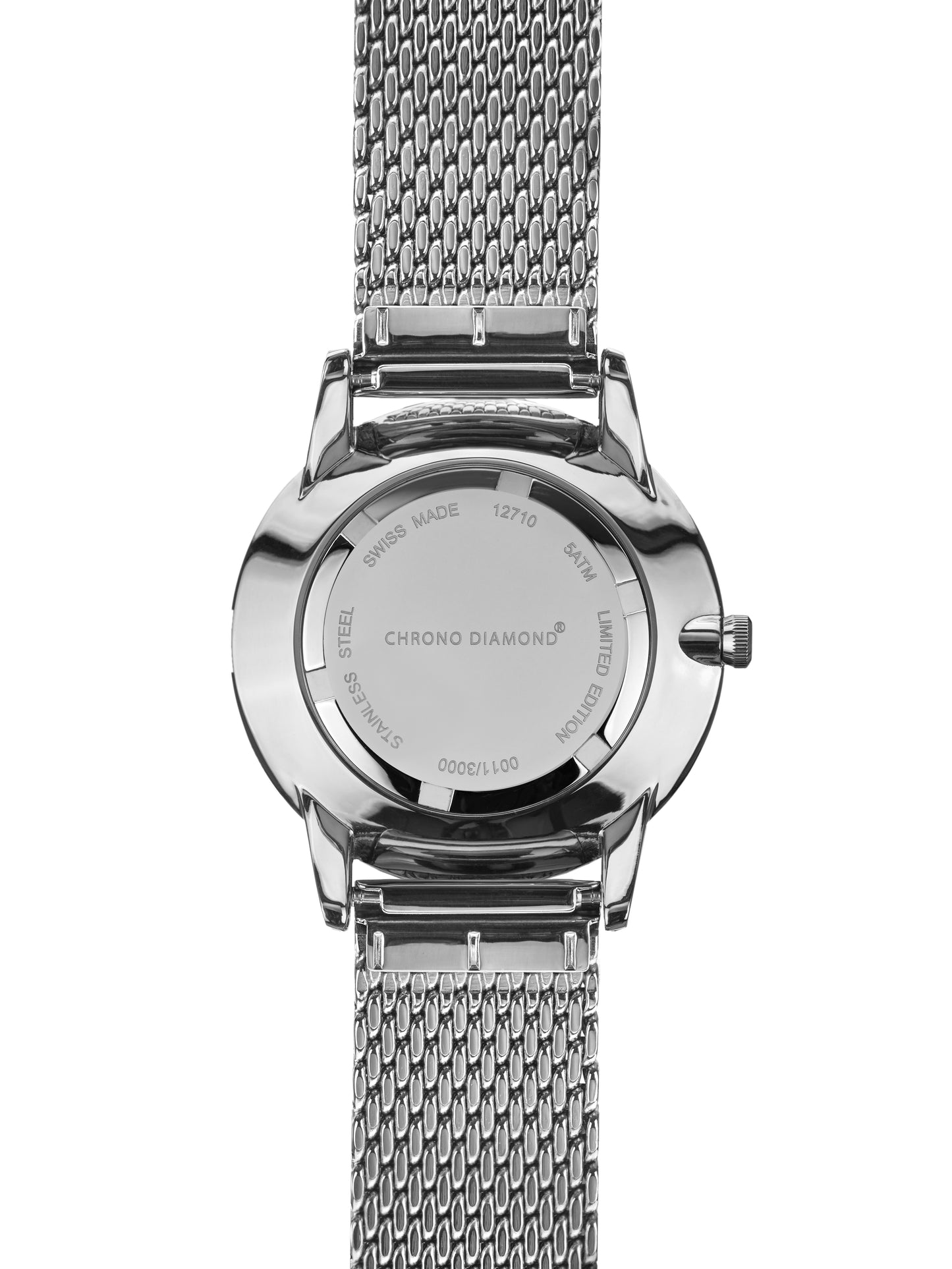 Automatic watches — Zelya — Chrono Diamond — steel silver