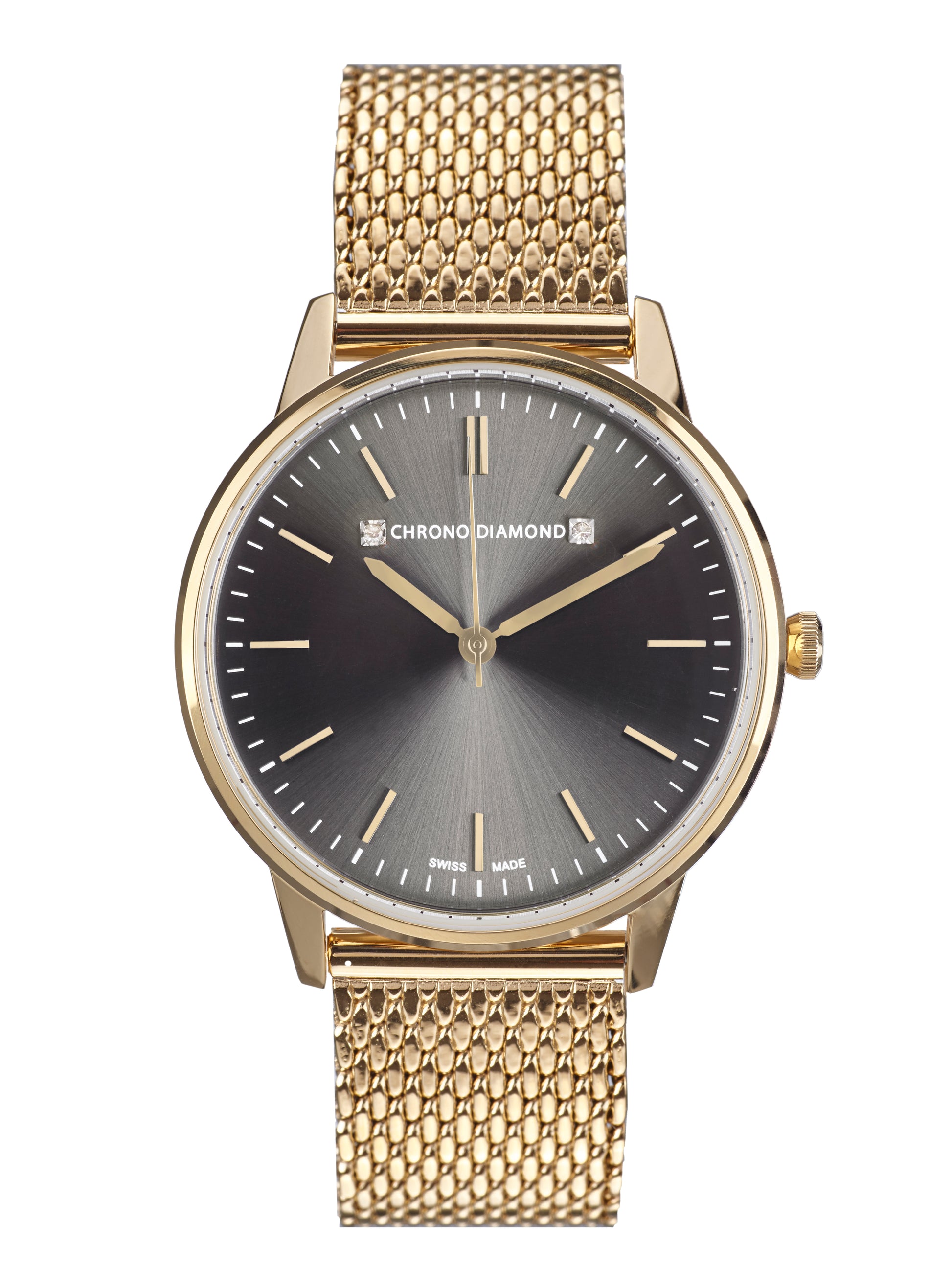 Automatic watches — Zelya — Chrono Diamond — gold IP black