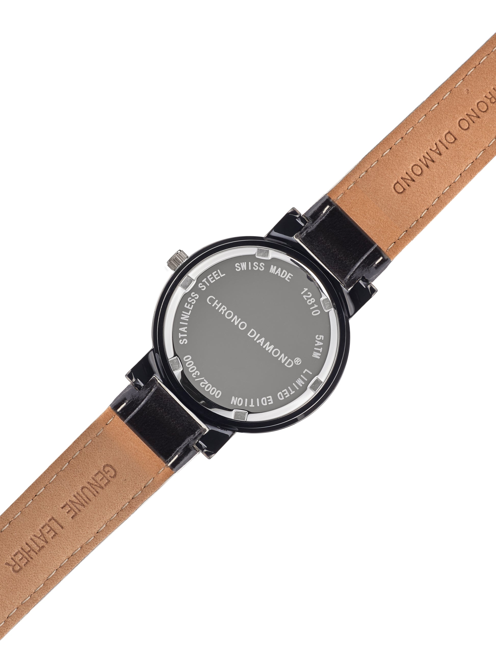 Automatic watches — Ilka — Chrono Diamond — steel black