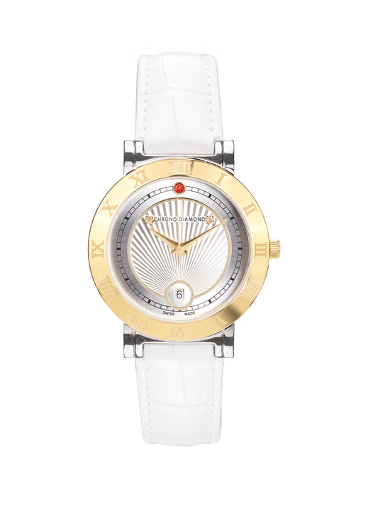 Automatic watches — Ilka — Chrono Diamond — gold IP silver