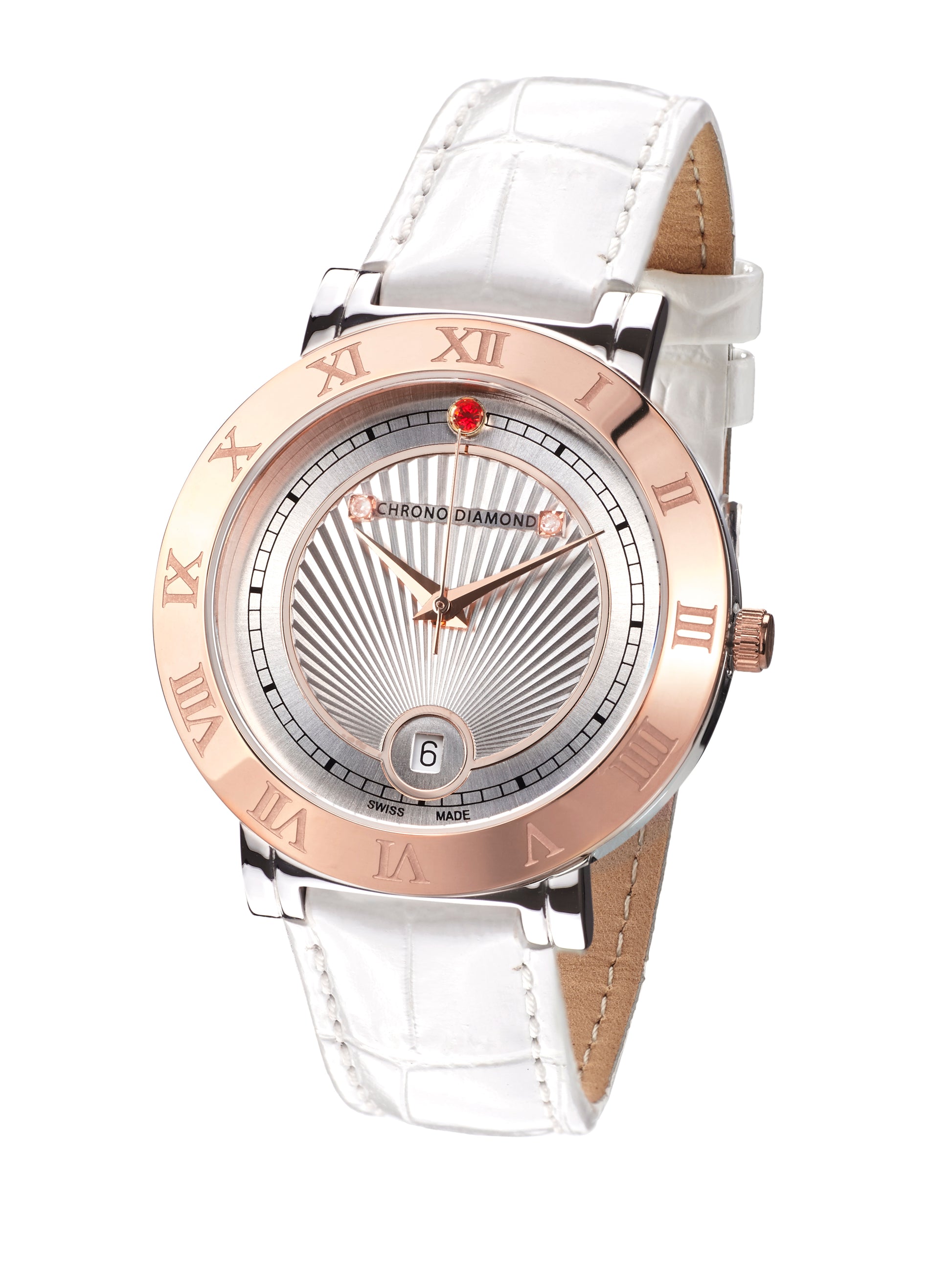 Automatic watches — Ilka — Chrono Diamond — rosegold IP silver