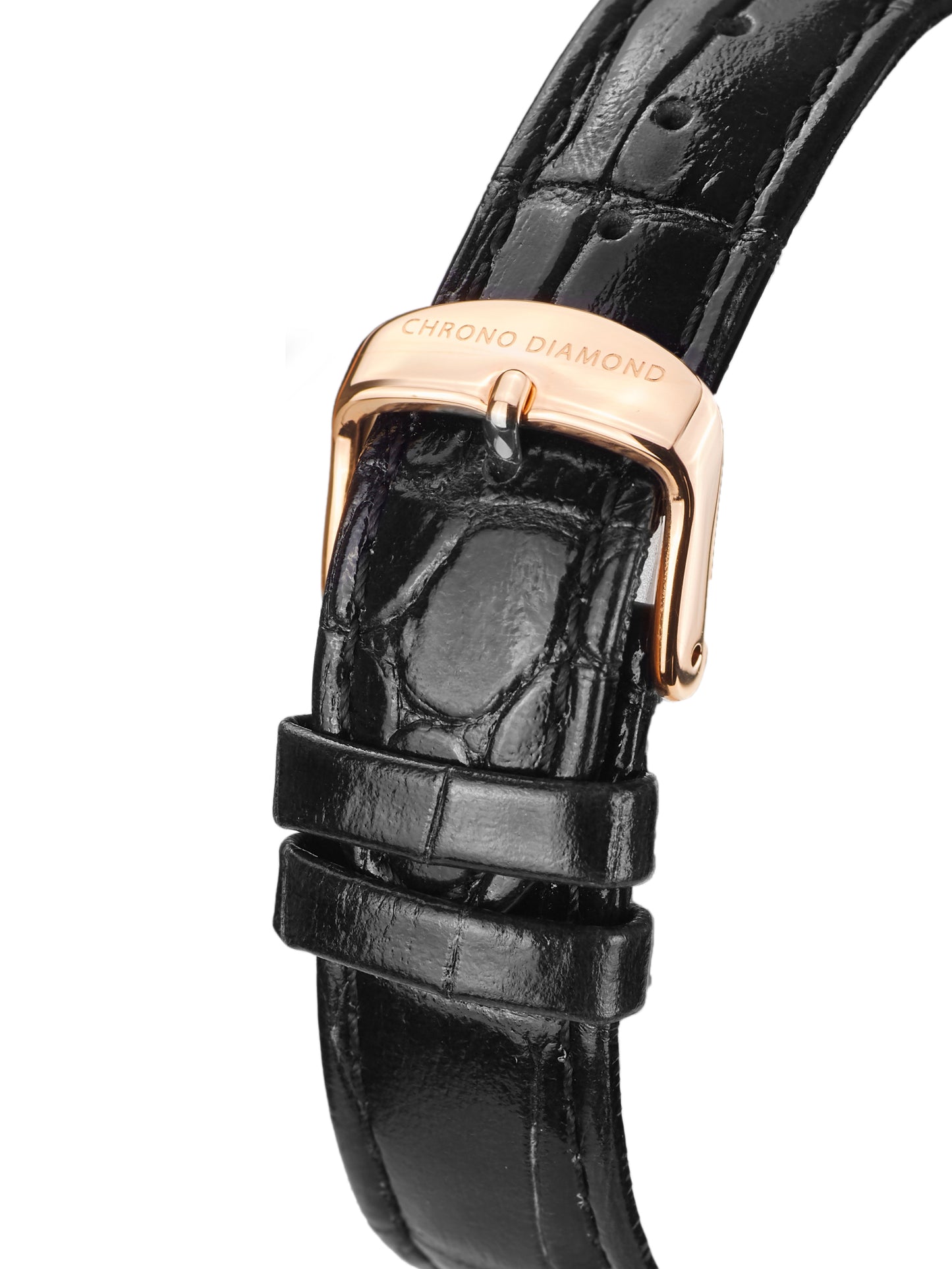 bracelet watches — leather band Ilka — Band — black rosegold