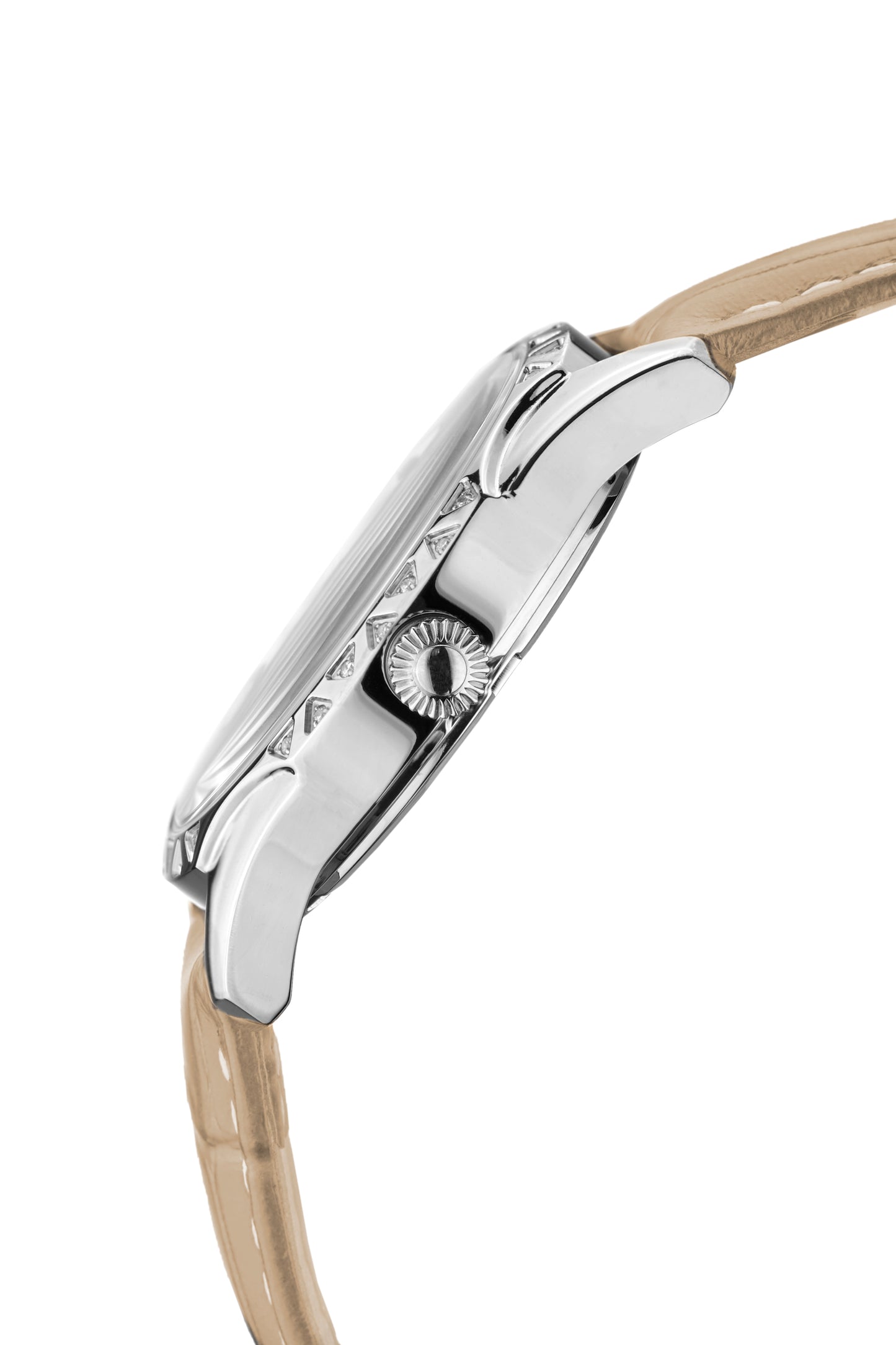 Automatic watches — Skylla — Chrono Diamond — steel silver beige