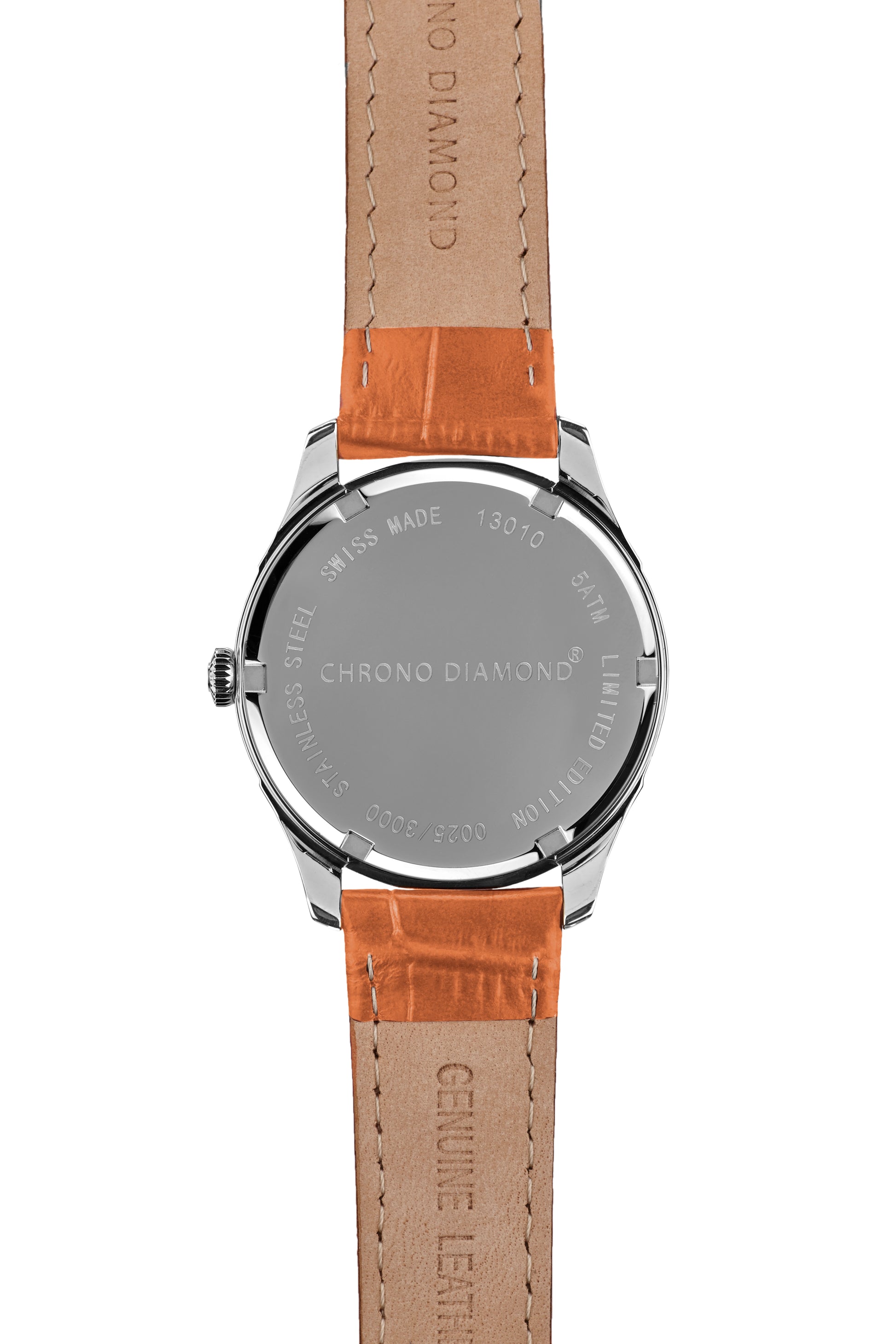 Automatic watches — Skylla — Chrono Diamond — steel orange
