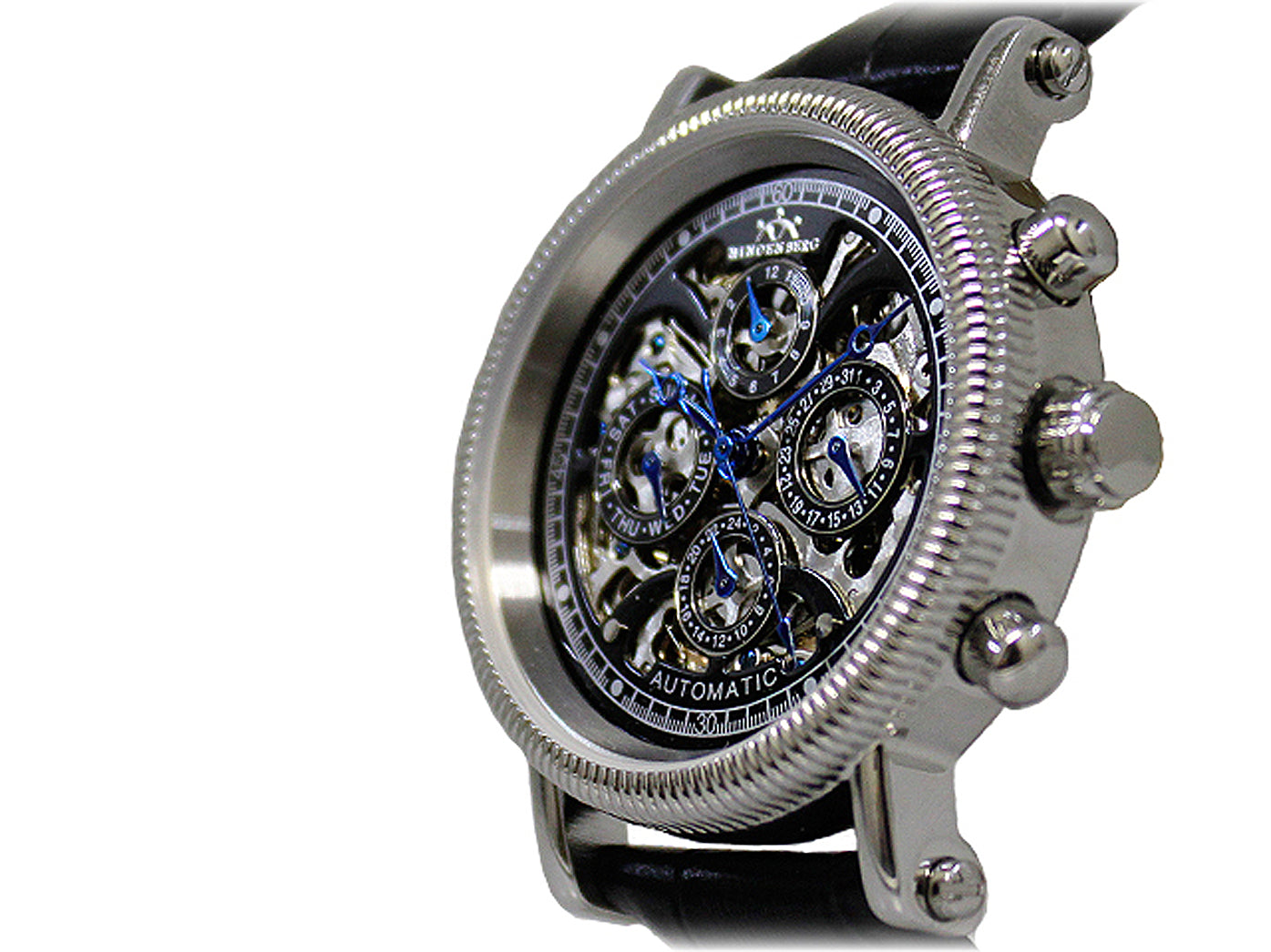 Automatic watches — Skeleton — Hindenberg — steel black