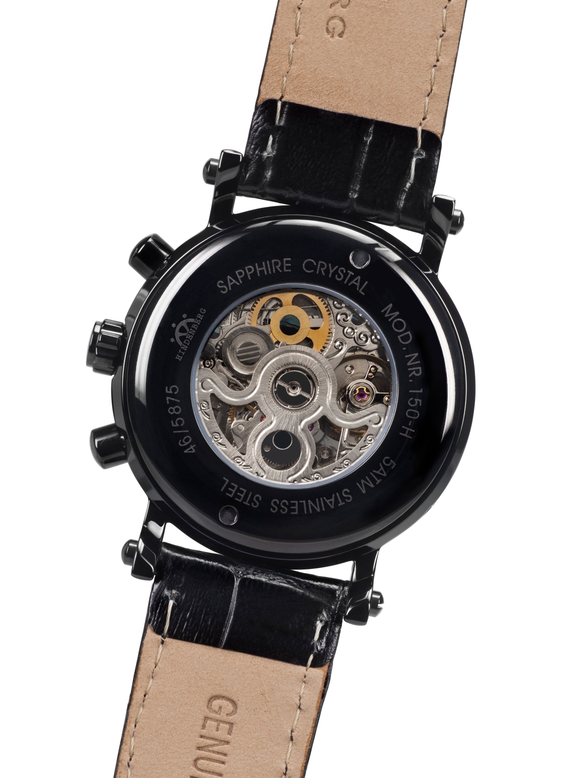 Automatic watches — Skeleton — Hindenberg — PVD Black