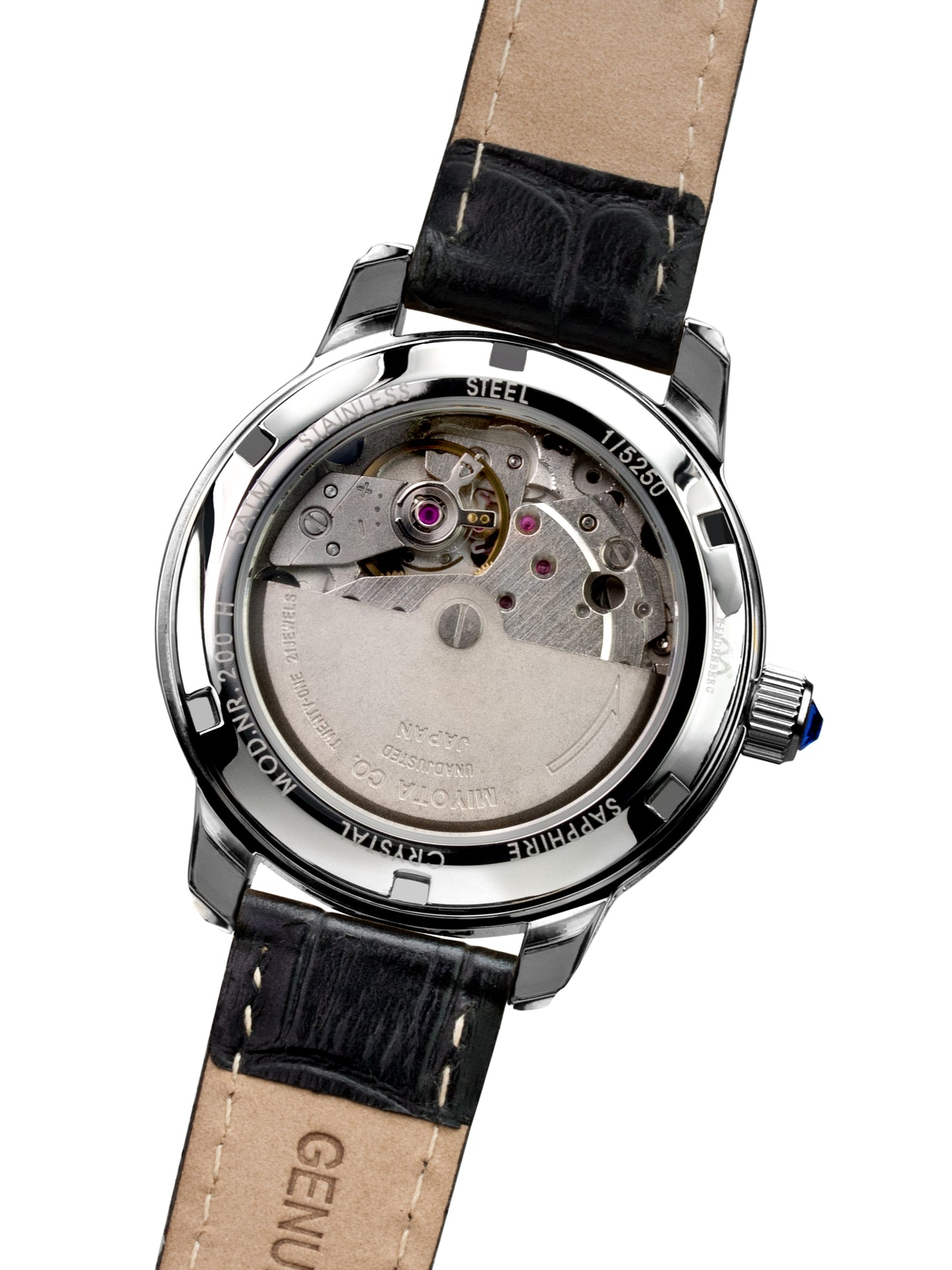 Automatic watches — Duchess — Hindenberg — steel black