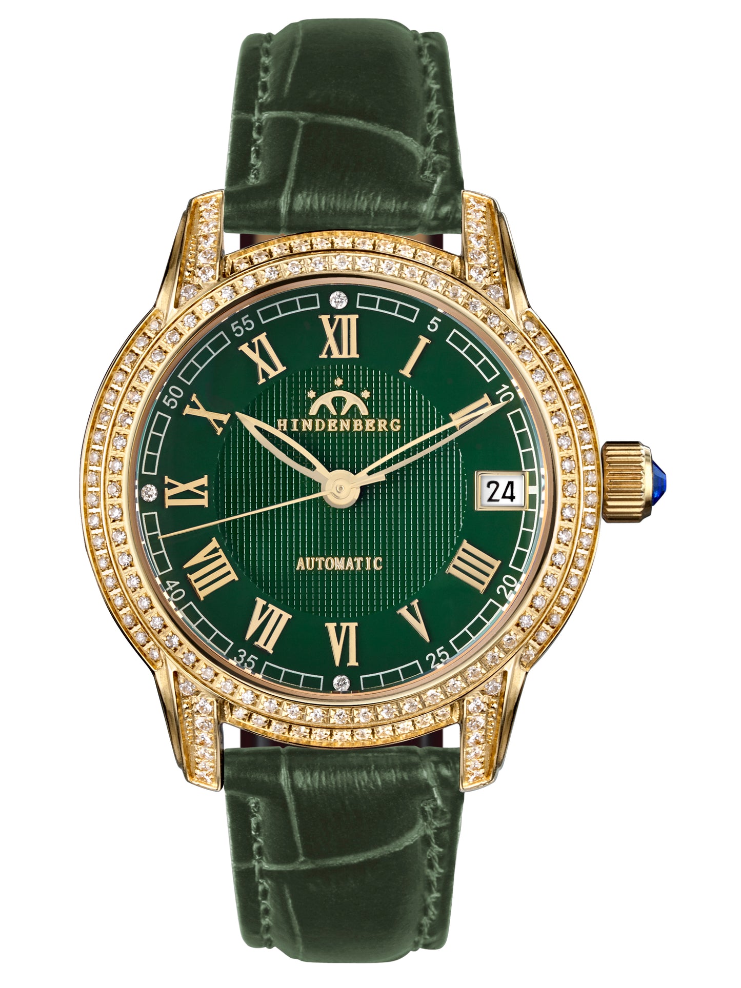 Automatic watches — Duchess II — Hindenberg — gold emerald