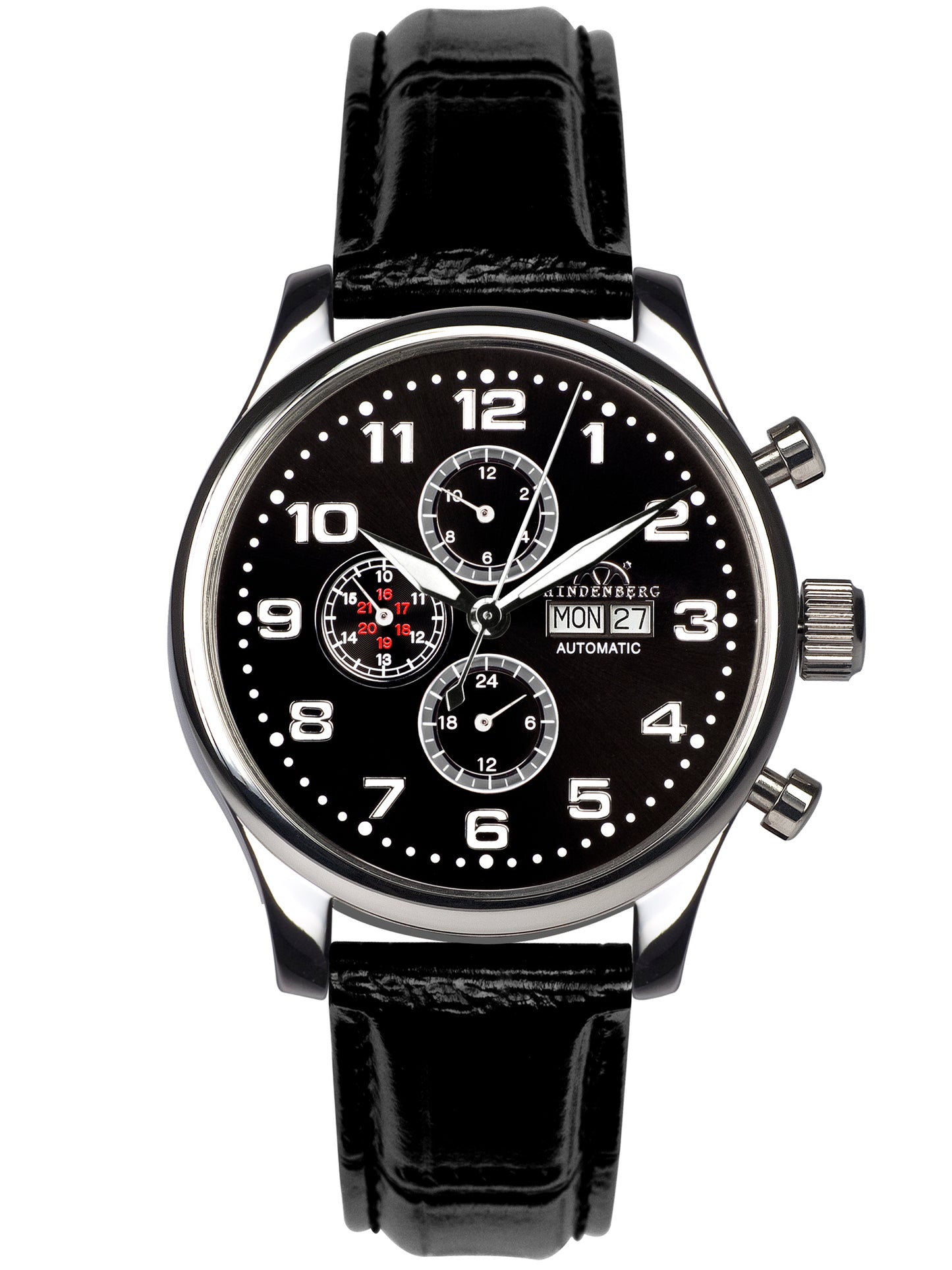 Automatic watches — Excellence — Hindenberg — stahl schwarz