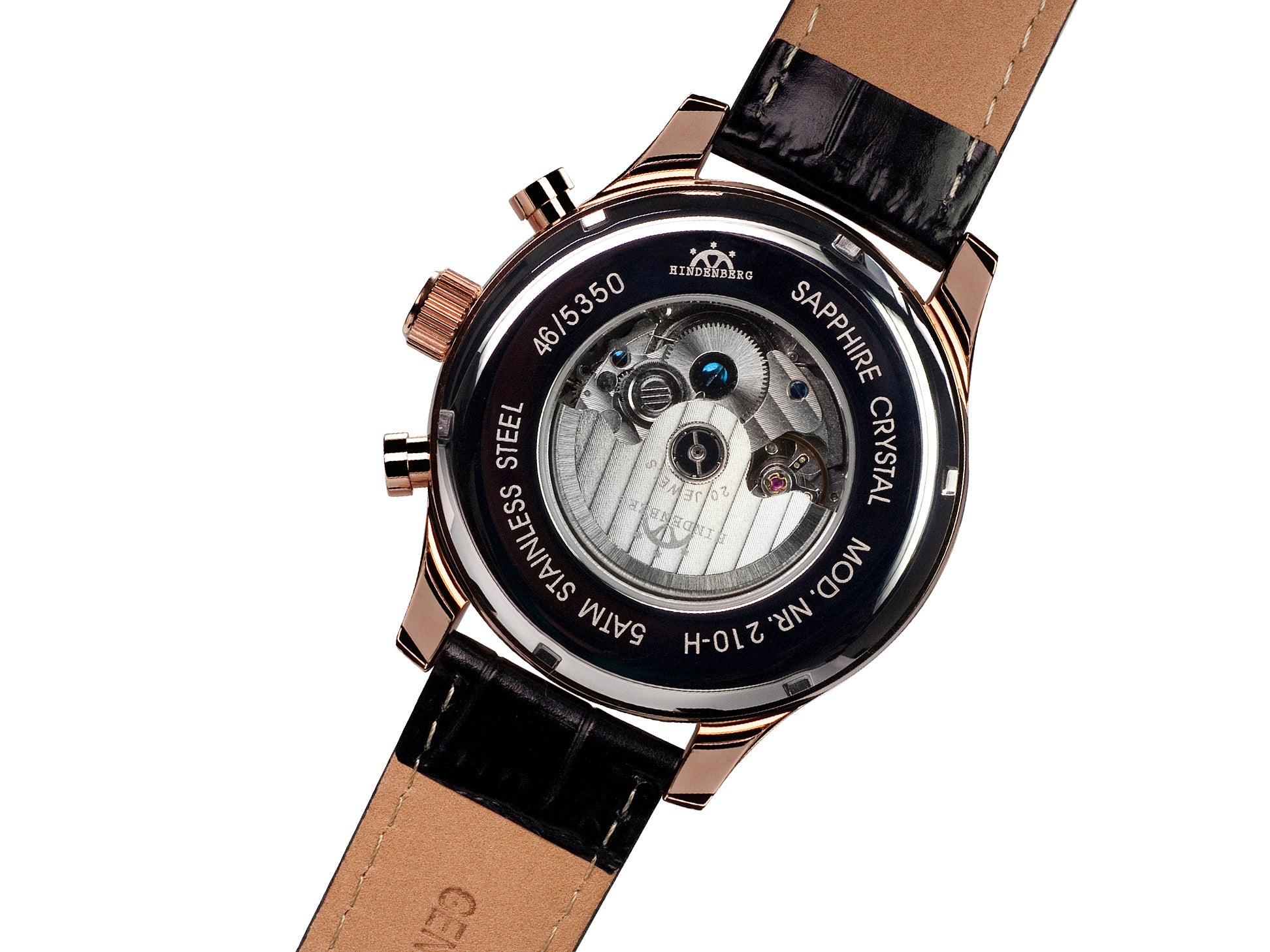 Automatic watches — Excellence — Hindenberg — rosegold schwarz