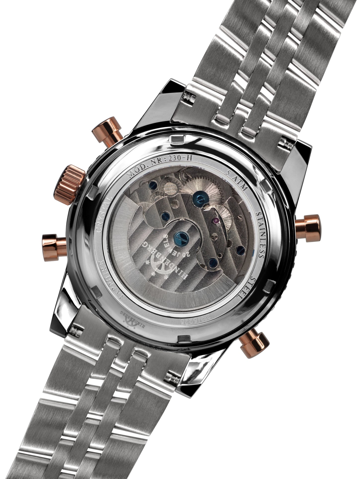 Automatic watches — Air Professional — Hindenberg — bicolour rosegold silver