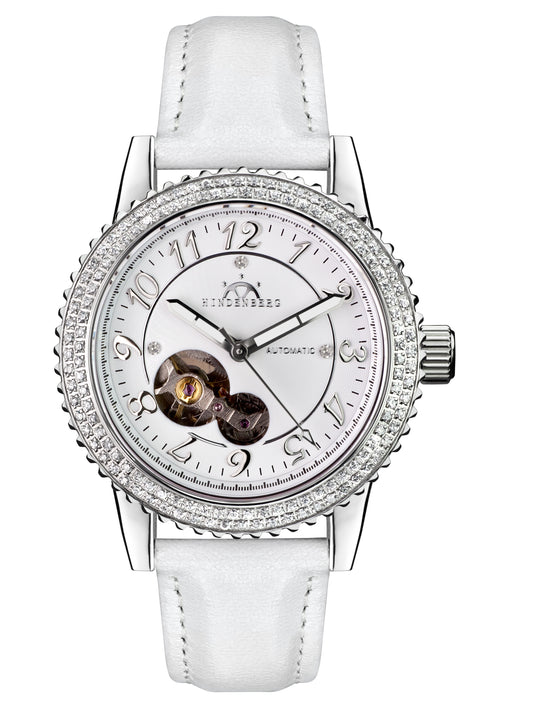 Automatic watches — Air Professional Lady — Hindenberg — steel silver leather