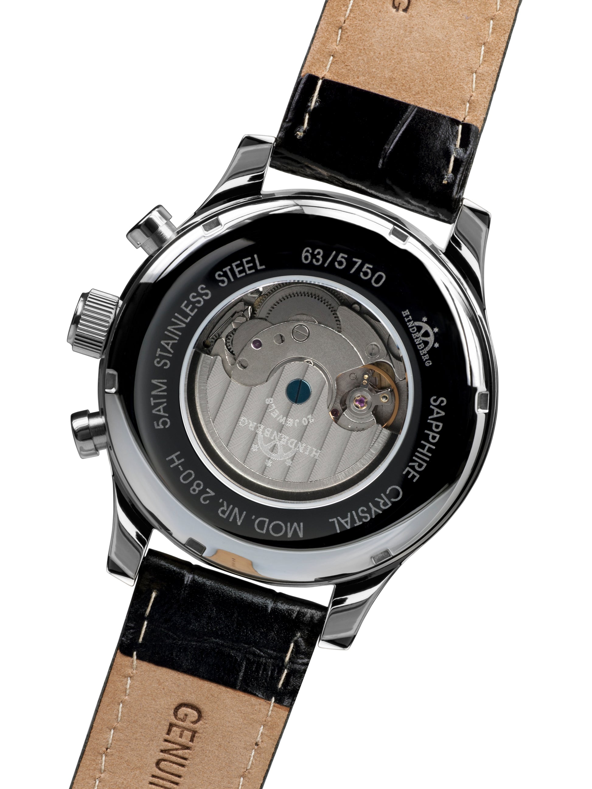 Automatic watches — Open Date — Hindenberg — stahl schwarz