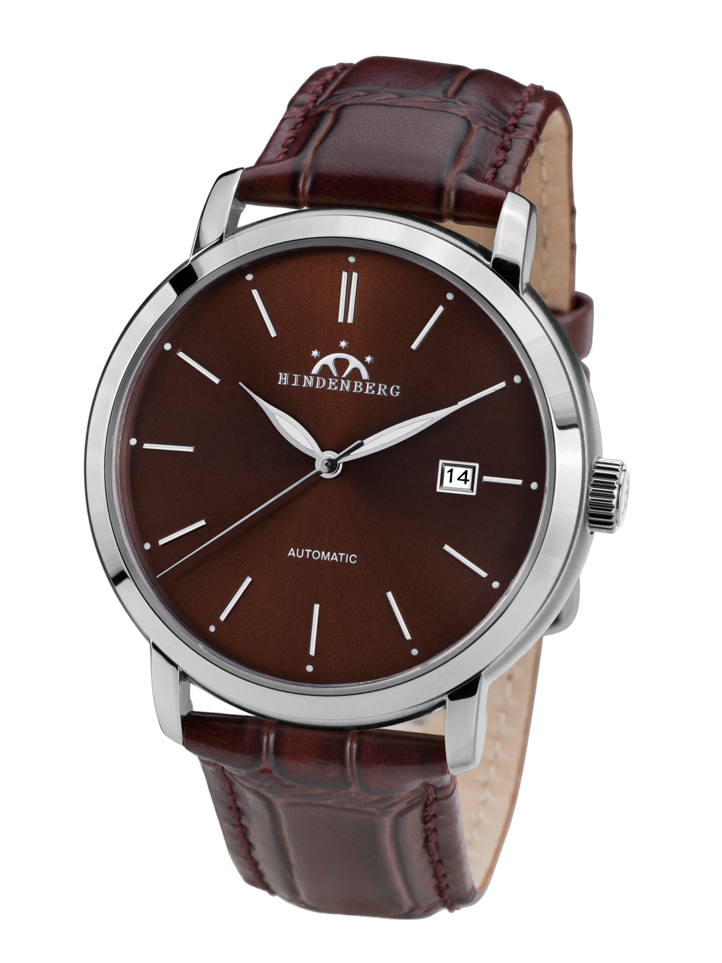 Automatic watches — Ascender — Hindenberg — steel brown