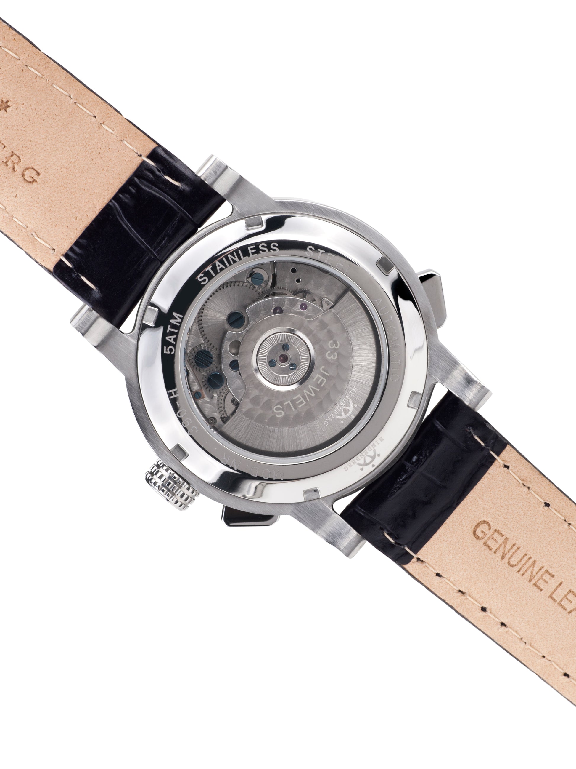 Automatic watches — Convertor — Hindenberg — steel silver leather