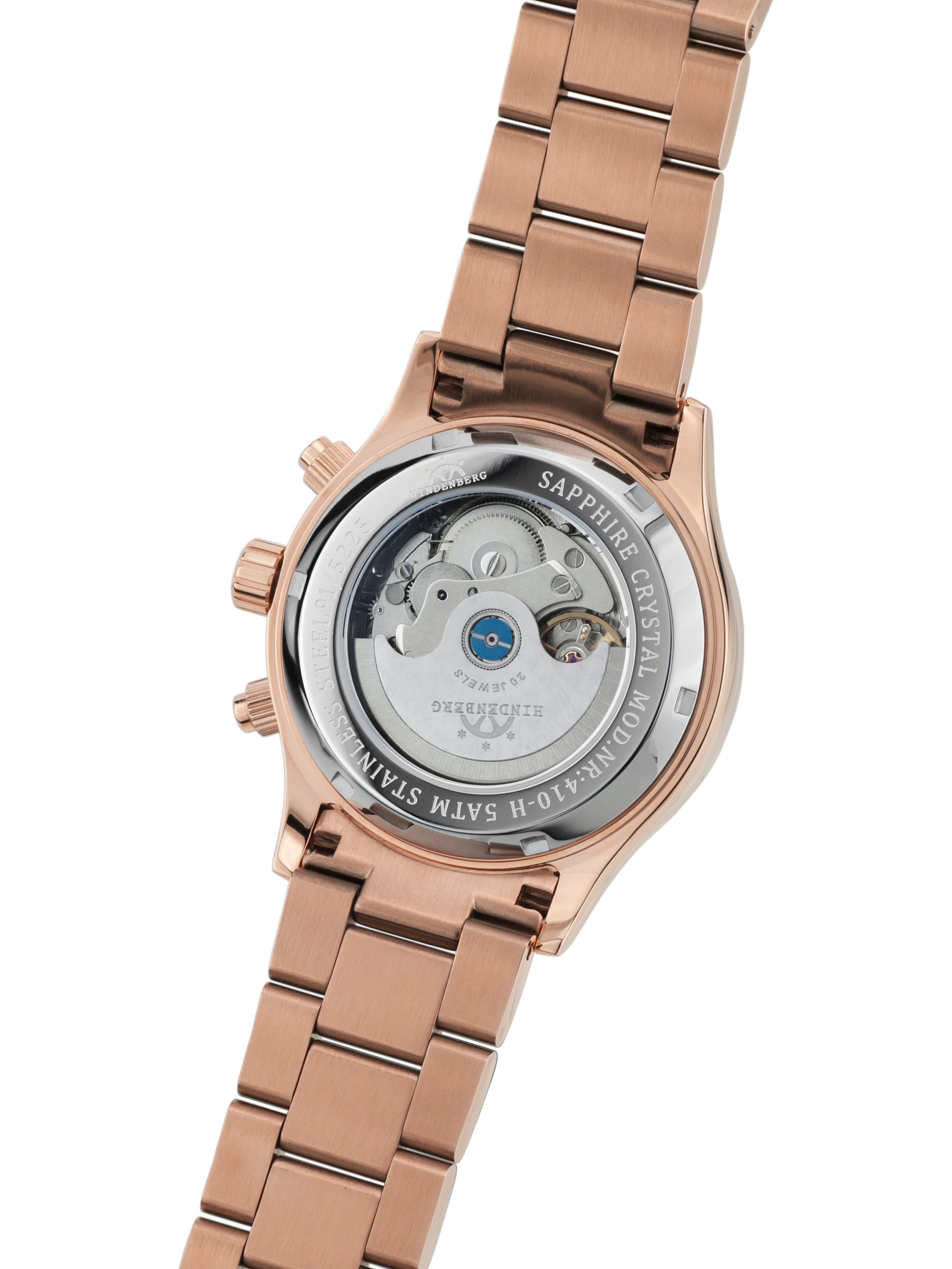 Automatic watches — Air Tracer — Hindenberg — rosegold silver