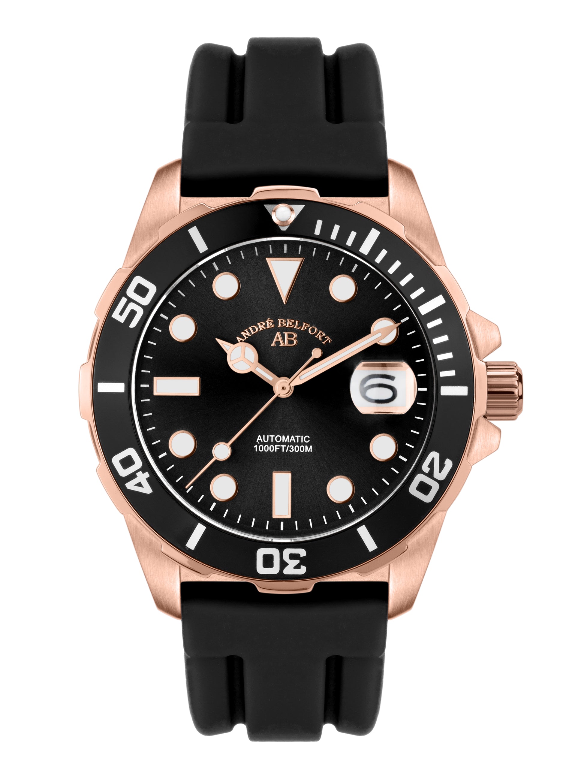 Automatic watches — Sous les mers — André Belfort — rosegold black